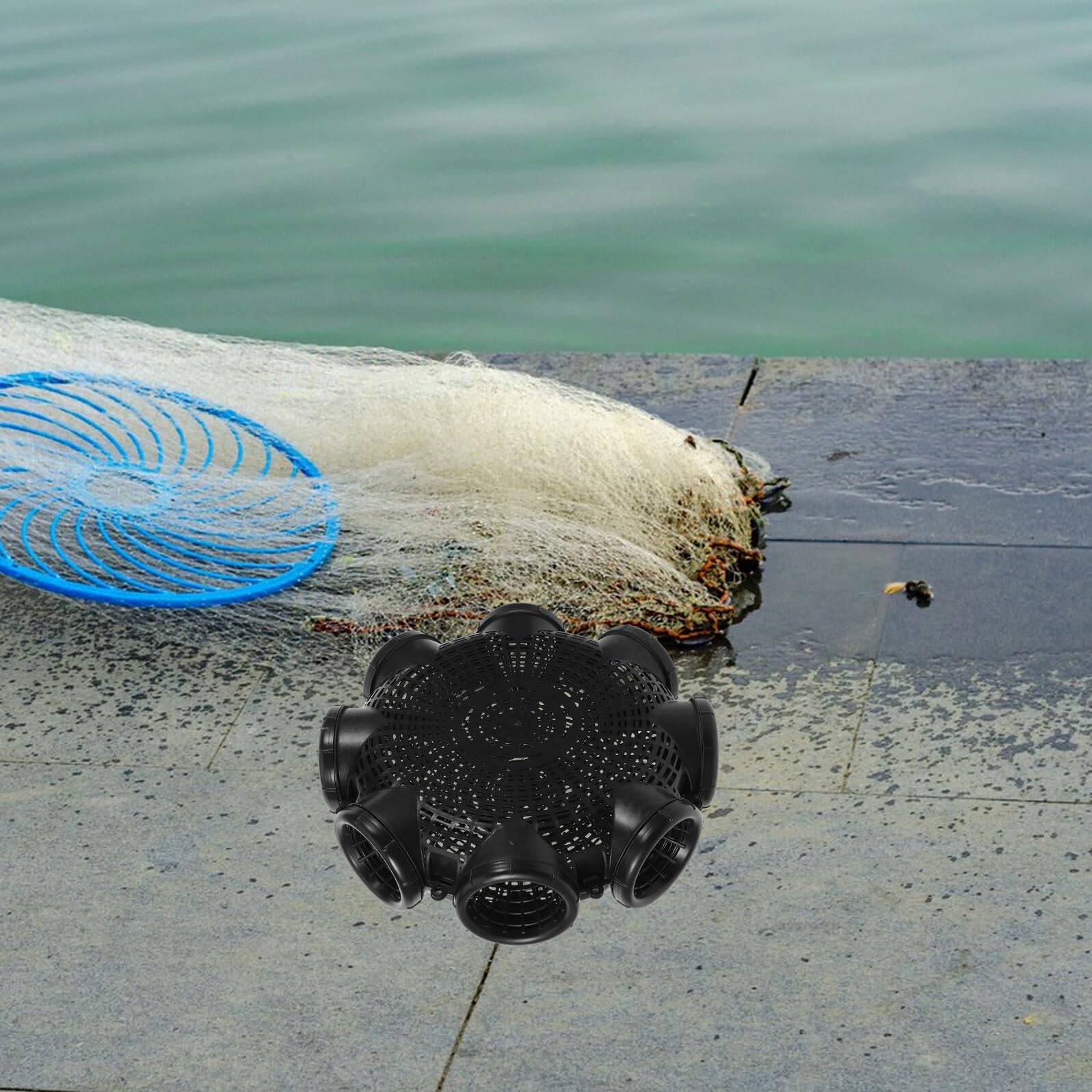 STOBAZA Angelköderkäfig Aus Pp-Material Praktischer Futterkorb Zum Angeln Köderkäfige Mit Hohlraumdesign Für Effektive Fischattraktion Angelzubehör Für Außenbereich