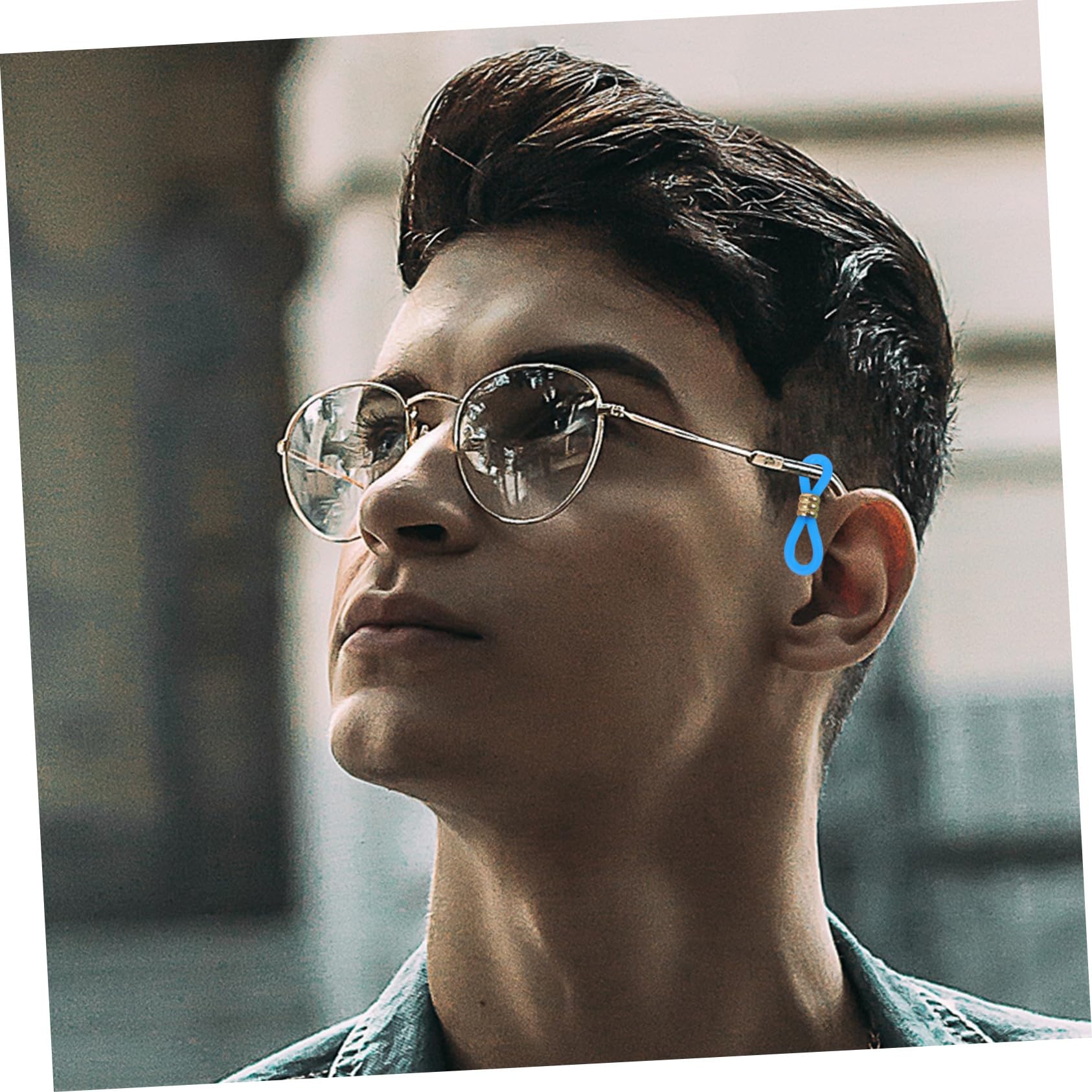 SOLUSTRE Embouts de Chaîne Antidérapants Accessoires Pratiques pour Sport pour Lunettes en Silicone et Métal 60 Pièces Connecteurs Réglables Couleur Aléatoire pour Chaînette de Lunettes