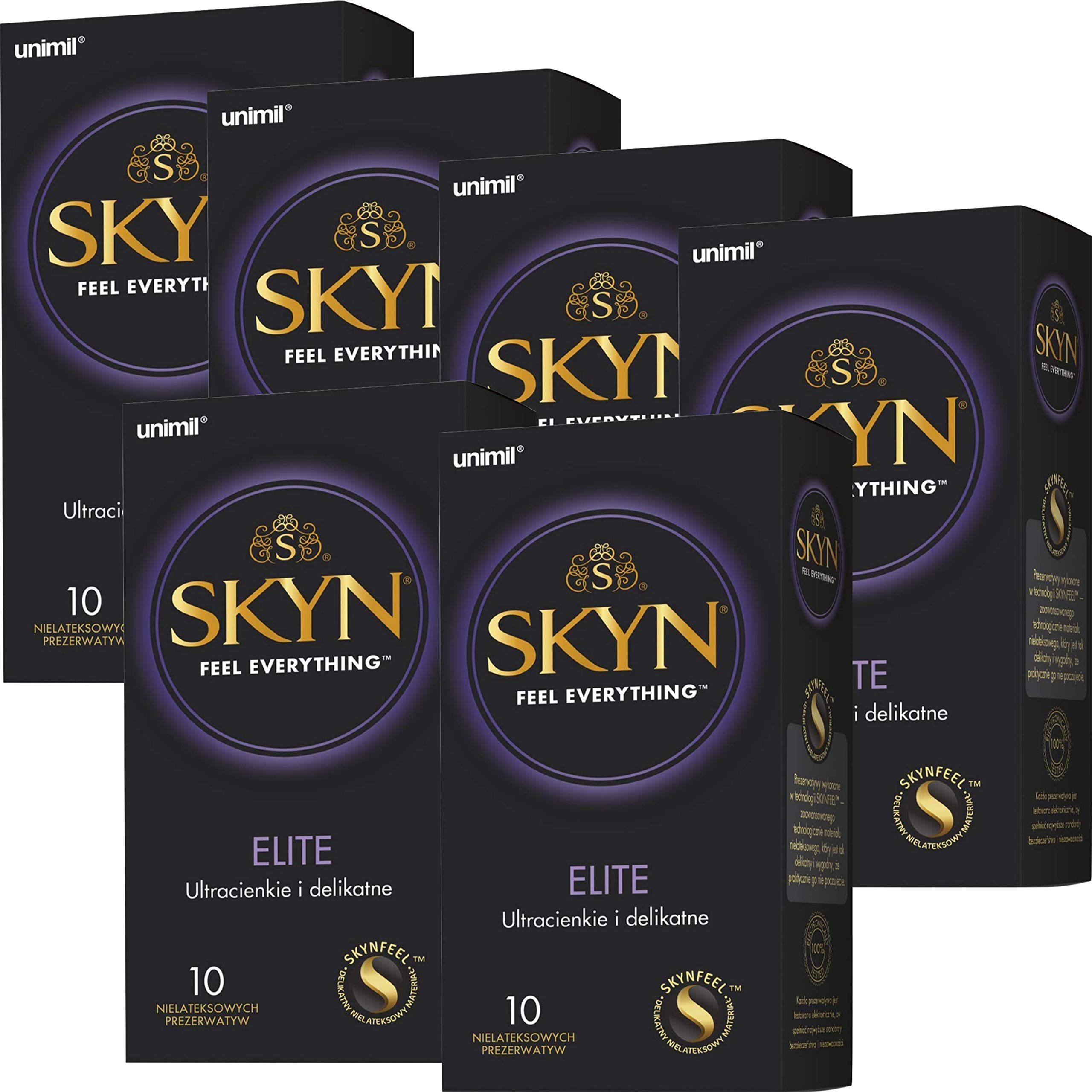 SKYN® Elite, preservativi senza lattice, confezione da 10 x 6