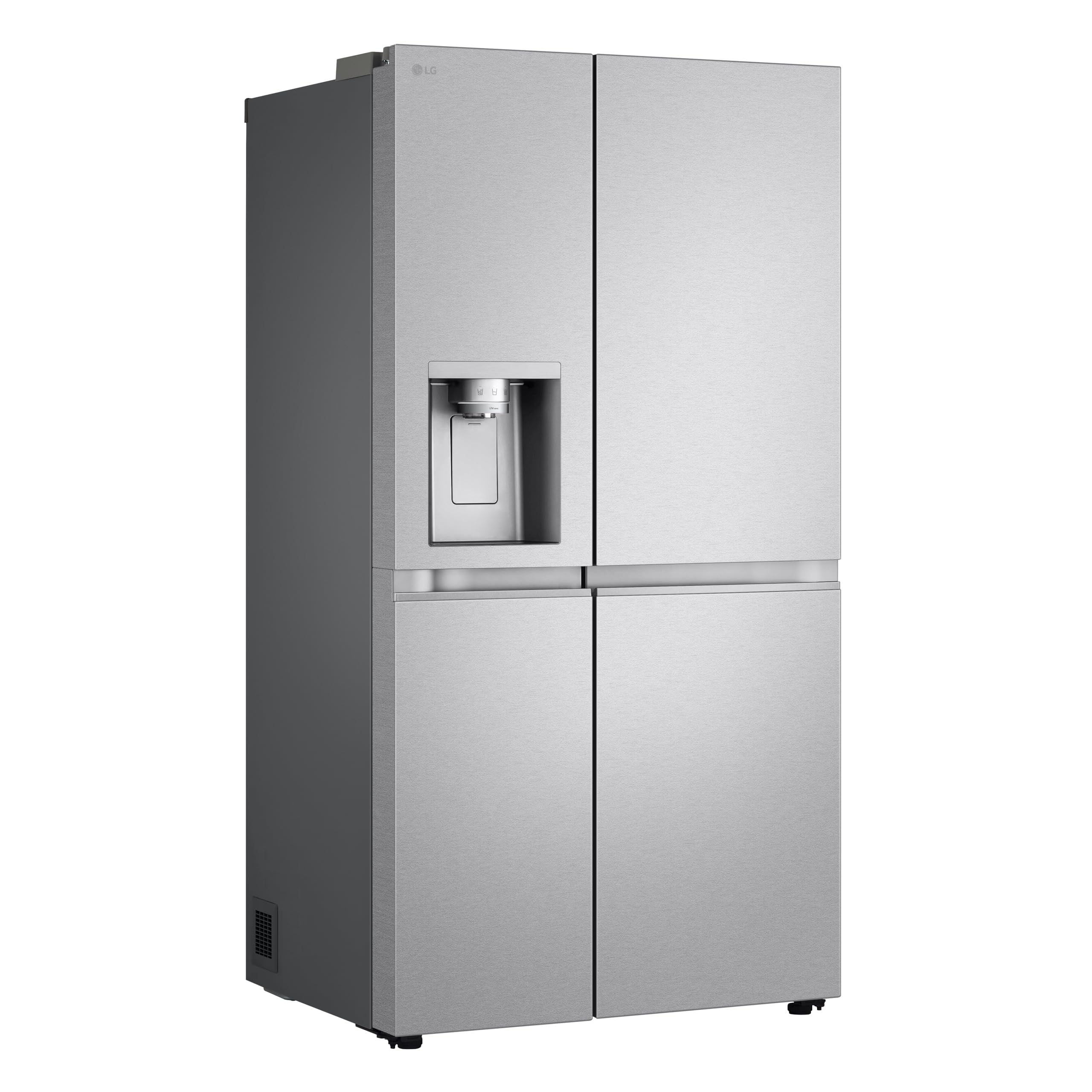 LG GSLE91MBAC Frigorifero Americano Side-by-Side, Classe C, Frigorifero No Frost, 628L, Wi-Fi, Tecnologia Door&Linear Cooling, Fresh Converter, Dispenser Senza Allaccio, UVnano, Metal Sorbet