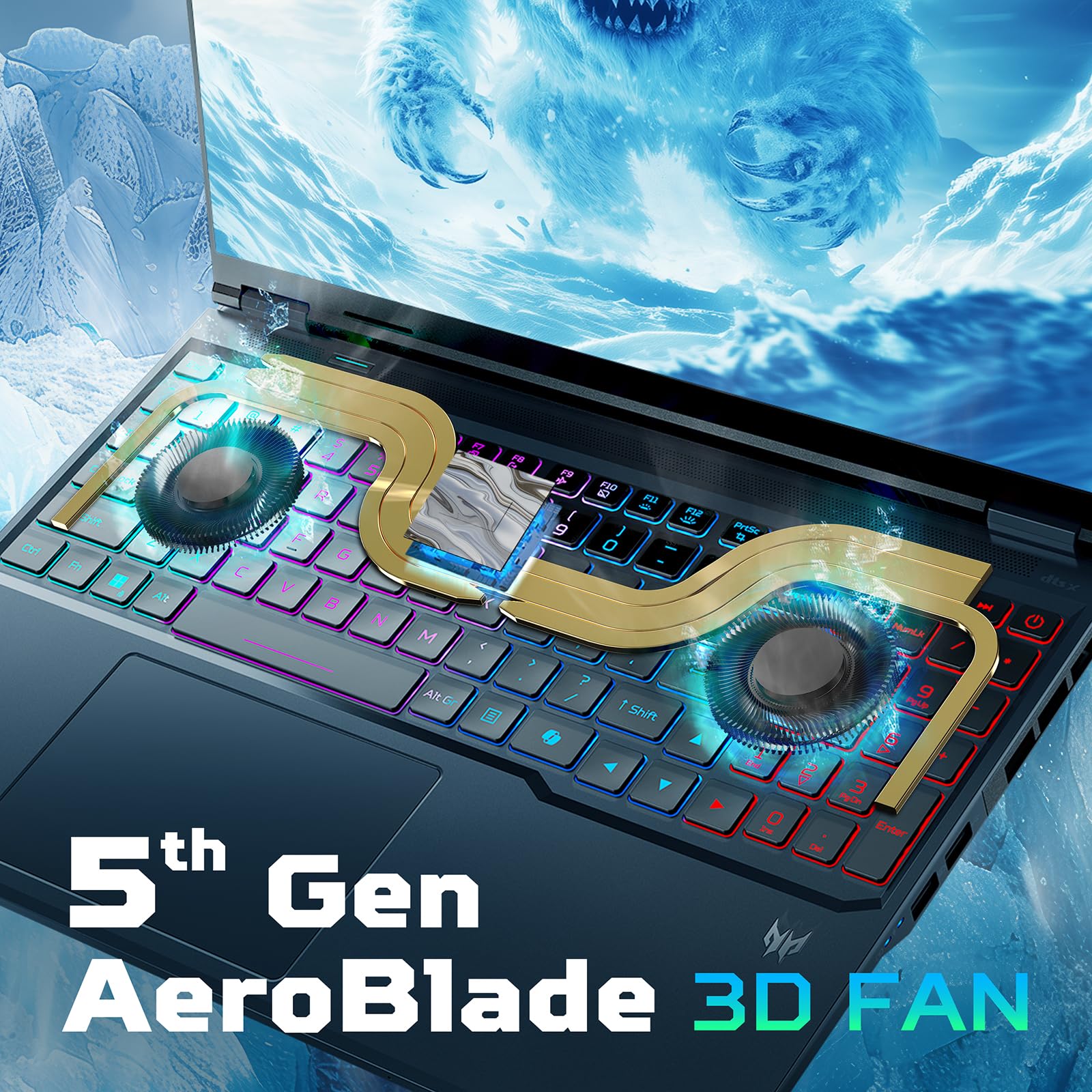 Acer Predator Helios Neo 16 AI PHN16-73-91XB Notebook Gaming, NVIDIA GeForce RTX 5070 8 GB GDDR7, Intel Core Ultra 9 275HX, RAM 32 GB DDR5, 1 TB SSD, Display 16" WQXGA 240 Hz DDS, Windows 11 Home