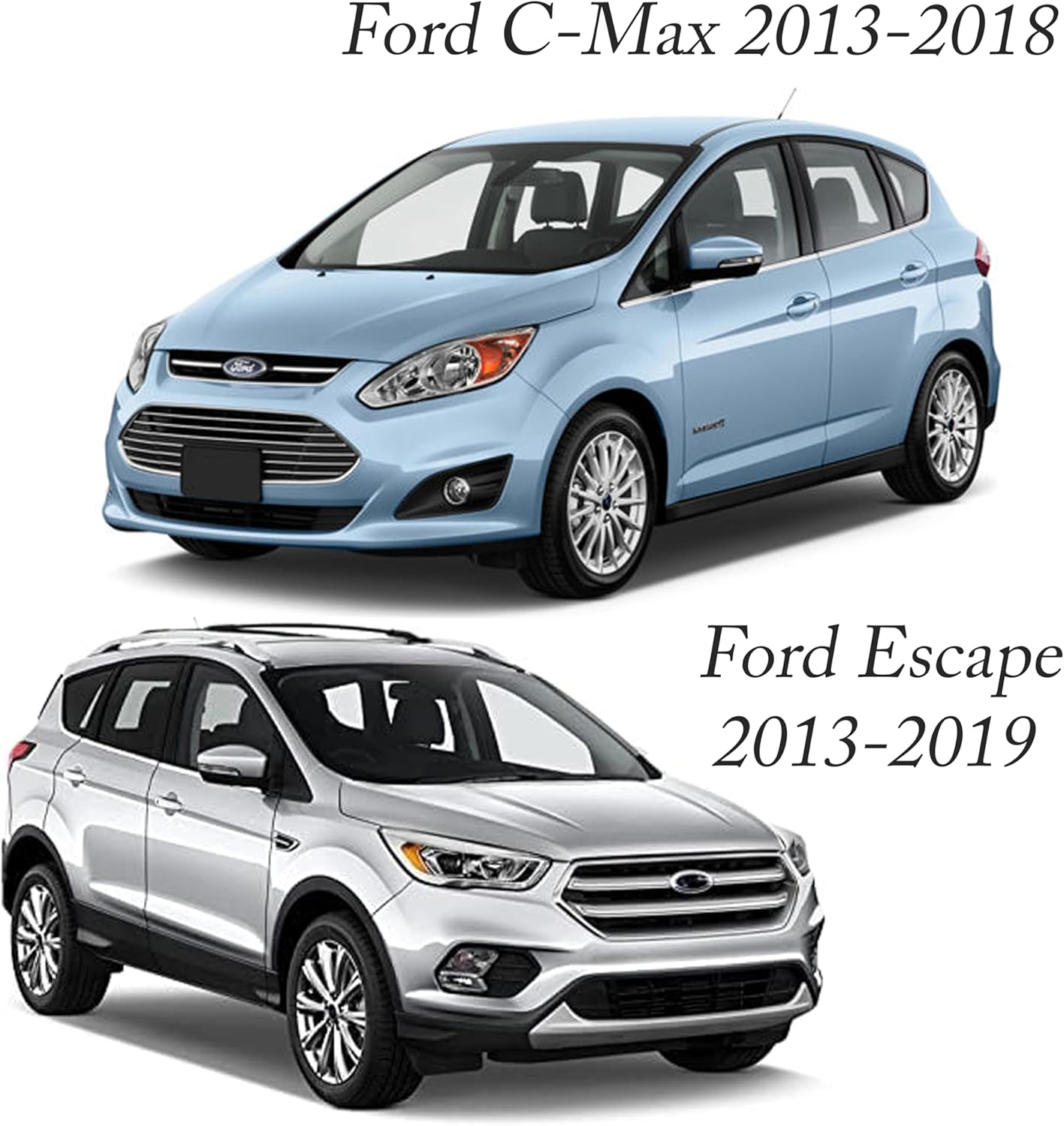 PAIR Inner Tie Rod End Kit FITS Escape 2013-2019, Focus 2012-2018, C-Max 2013-2018, Transit Connect 2014-2021, Lincoln MKC 2015-2019, EV800898