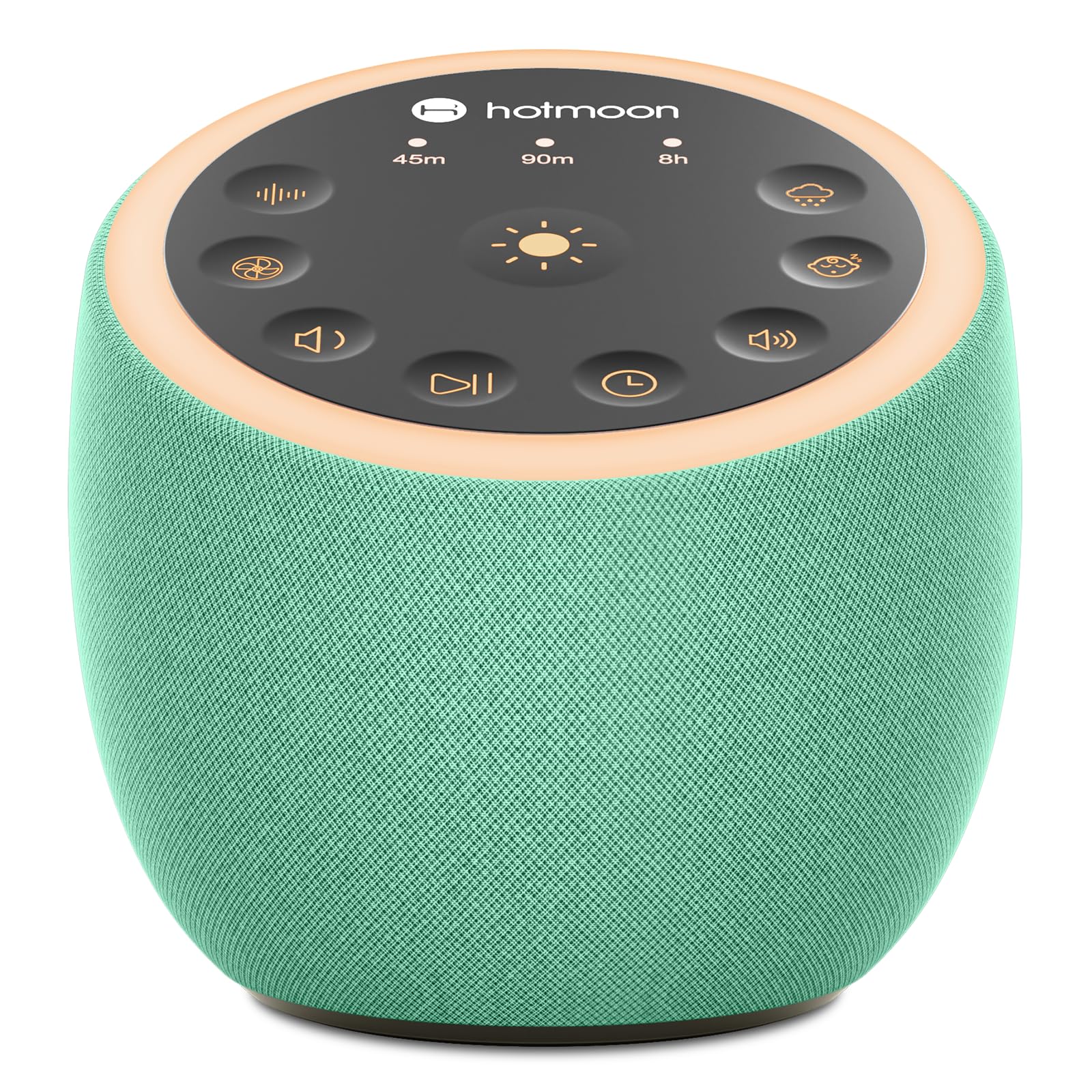 Hotmoon Cocoon 2 - Macchina audio per dormire, con 40 suoni non looping, doppio altoparlante e timer, 8 luci notturne, rumore rosa, marrone, verde, per adulti che dormono, privacy in ufficio, plug-in