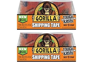 Gorilla 2.83" x 30 yd. Industrial Packing Tape Refill (4 Rolls)
