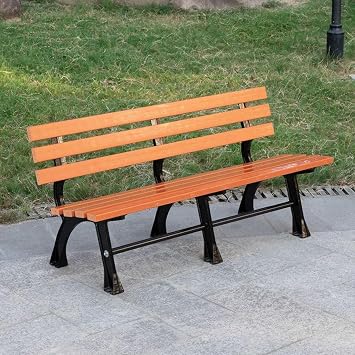 Park Bench,Outdoor Garden Bench,Wooden seat,Double Outdoor Bench with backrest, for Squares, Parks, and Residential AreasSize150X53X70cm