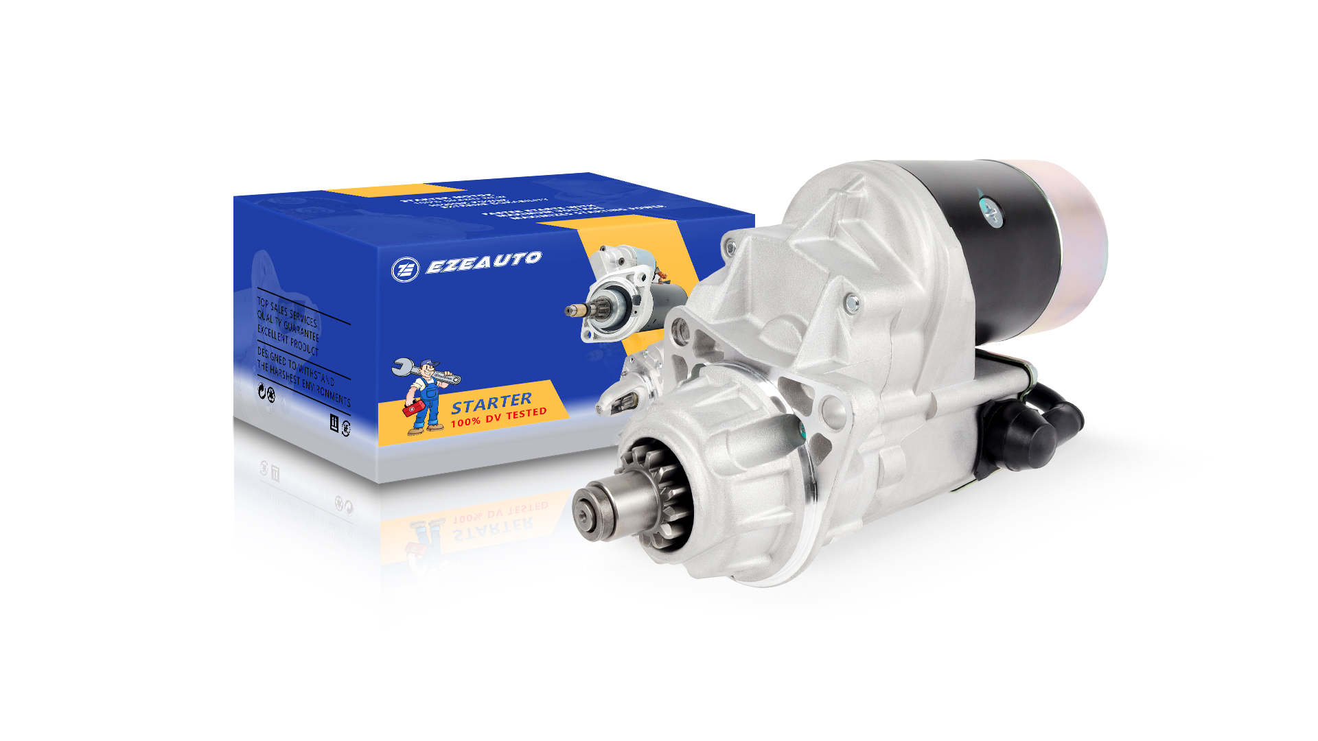 Image of Ezexpreze Dodge Cummins Starter Replacement New for 1994-2002 Ram 2500 3500 5.9 L L6, 1994-on Cummins Diesl Engines B Series 5.9, 3921682 4746639 5016522AA R4741012 3604684NW 17548N D228080-2292