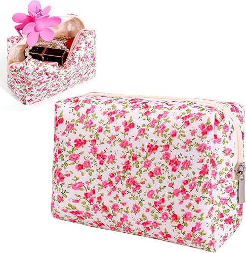 Miniatura 8 de BUSOHA 4 bolsas pequeñas de maquillaje para bolso, mini bolsas de cosméticos portátiles para mujeres, monedero, lápiz labial, accesorios cosméticos,