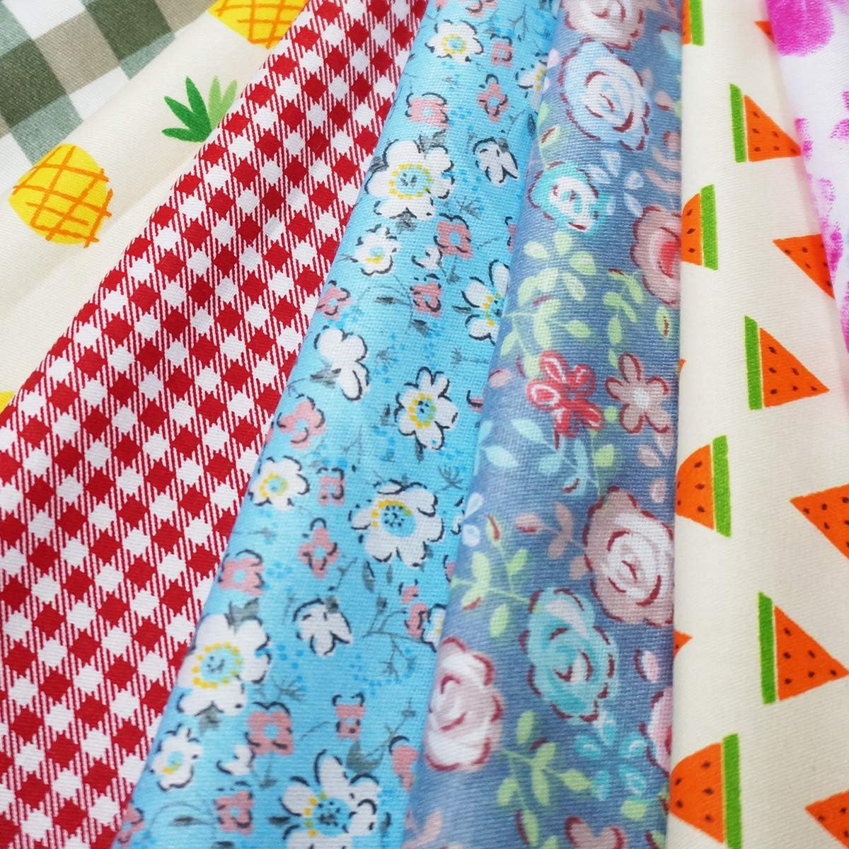 Precut Fabric Squares Misscrafts 200 PCS 6 x 6 inches Cotton Fabric Bundle Quilting Charm Pack for Quilting Sewing Craft Patchwork
