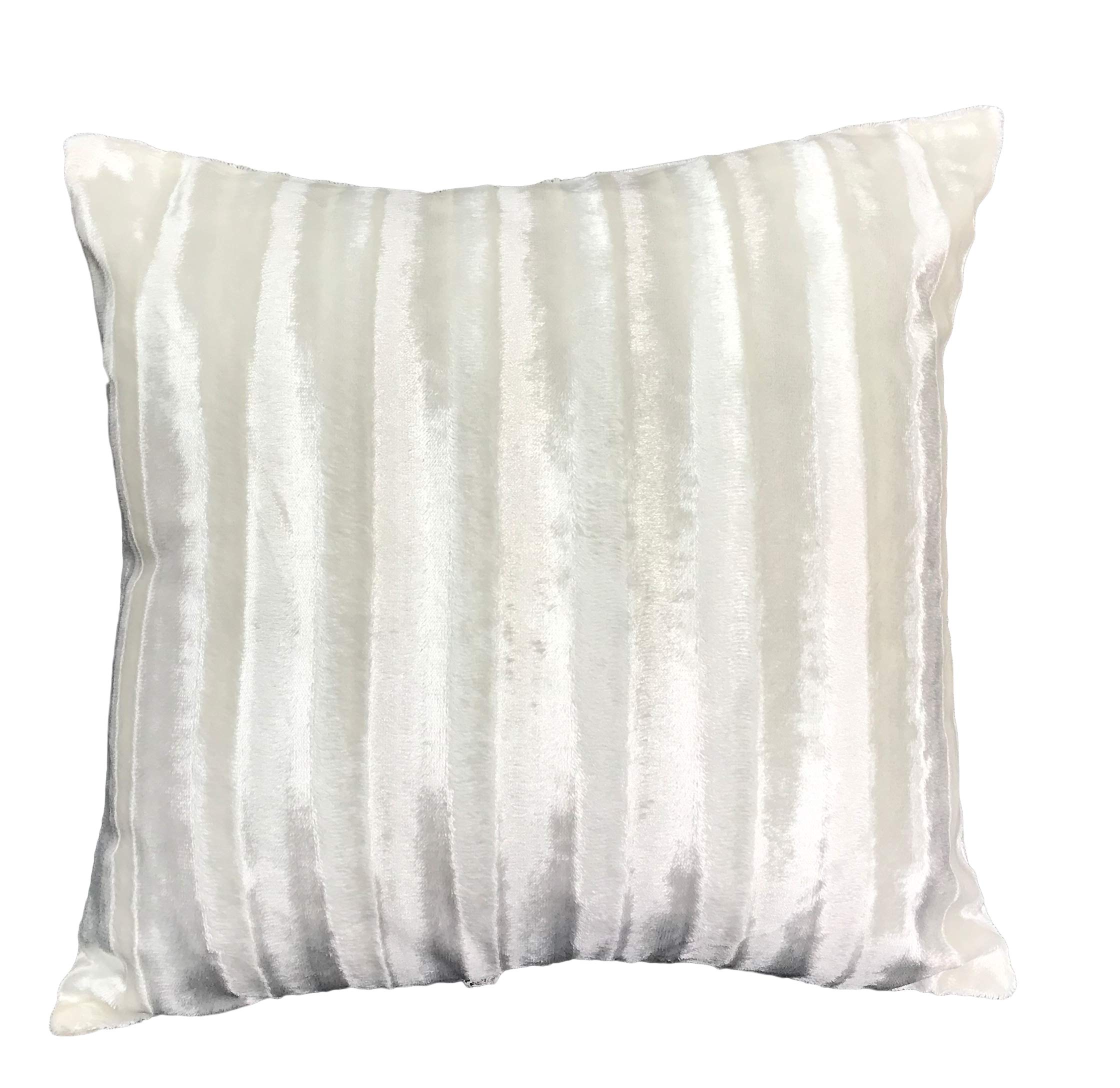 HomeHarmony® Katie Velvet Square Pillow Case Cushion Cover 45cm x 45cm (Cream)