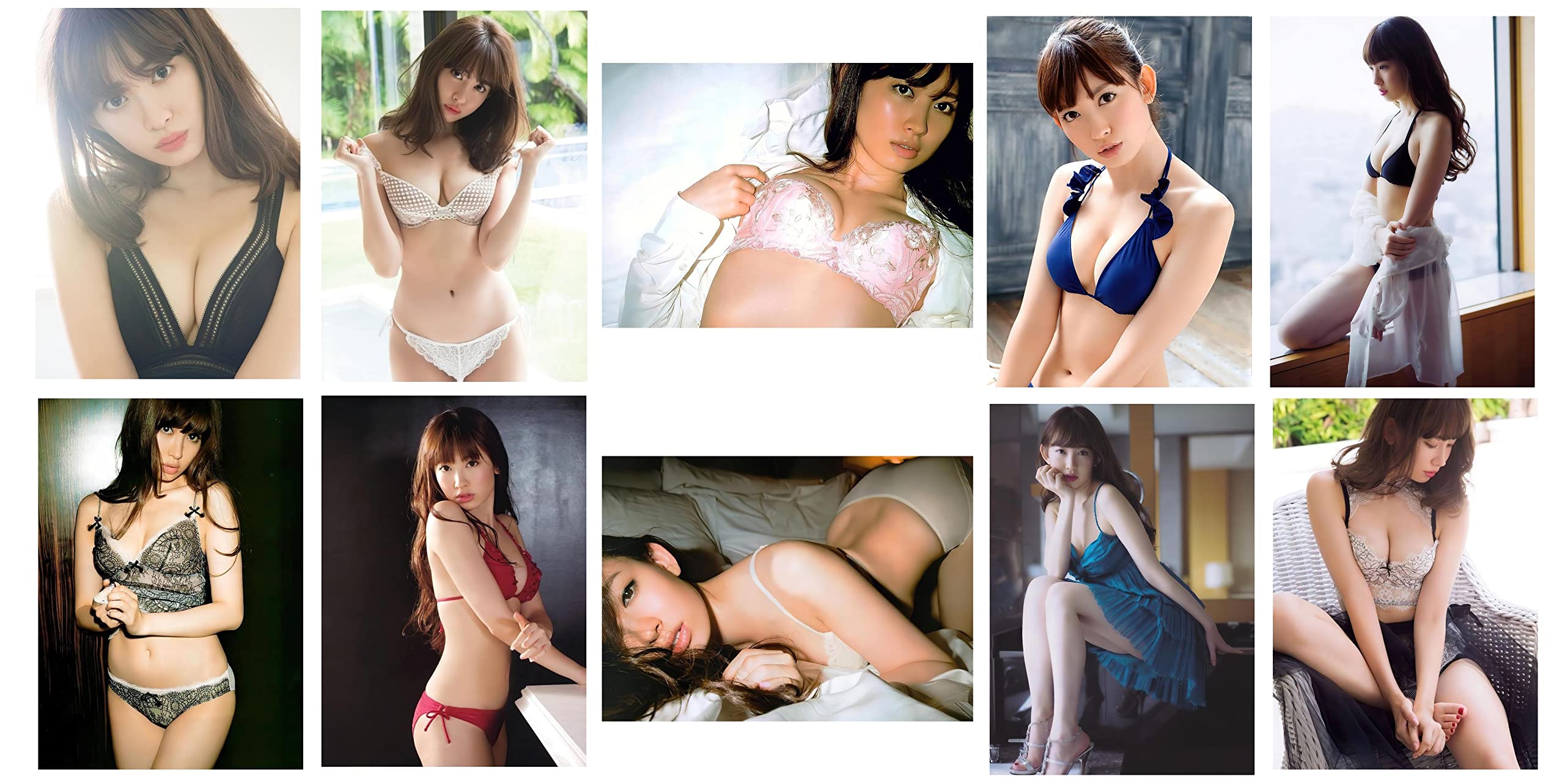 Amazon.co.jp: 小嶋陽菜 写真 2L判 100枚 A～E 水着 下着 グラビア