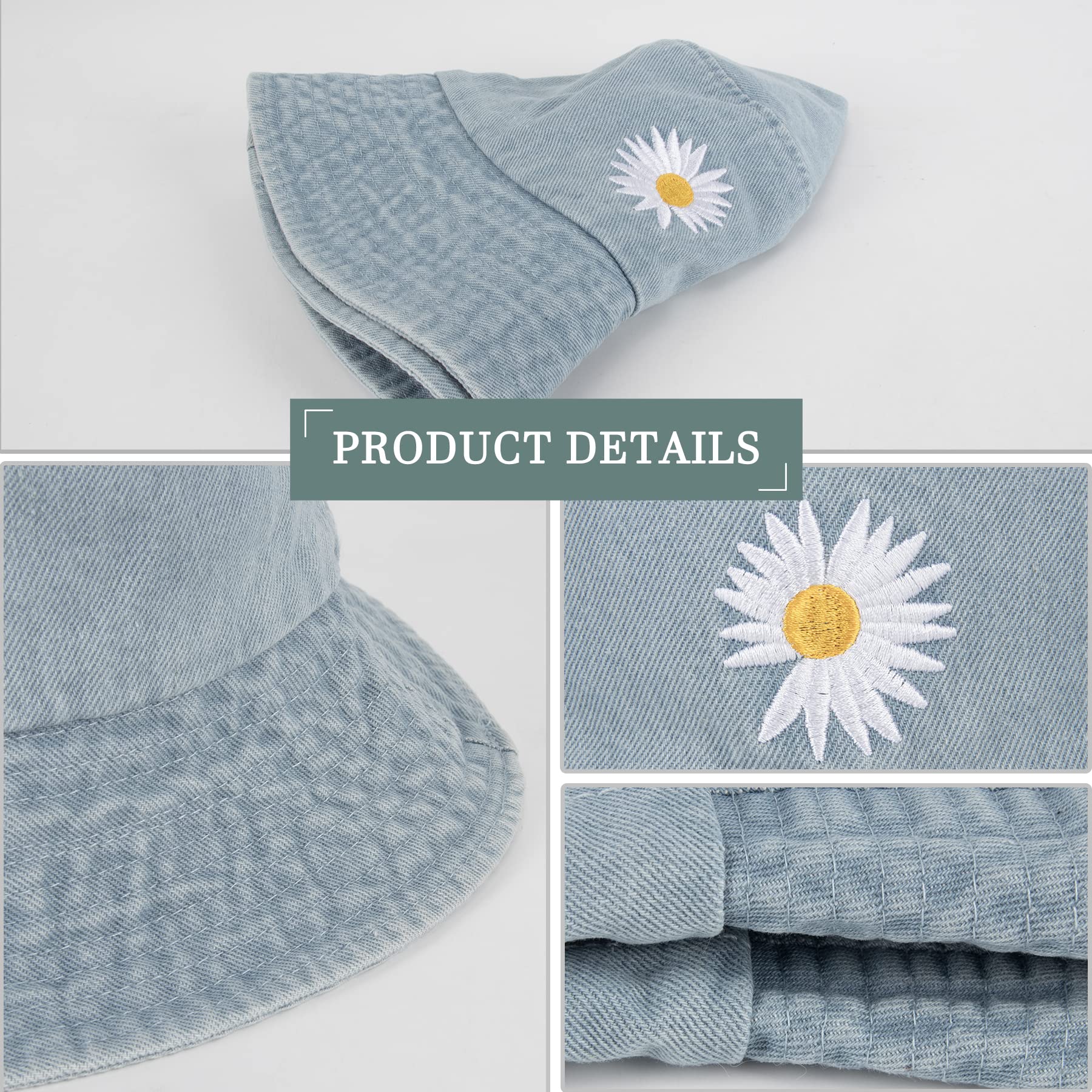 Feng Shui， Sombreros de Pescador para Mujer - Sombreros de Sol de Playa de Verano de algodón Reversible Sombrero de Pescador Plegable para Viajes Playa Senderismo Reino Unido