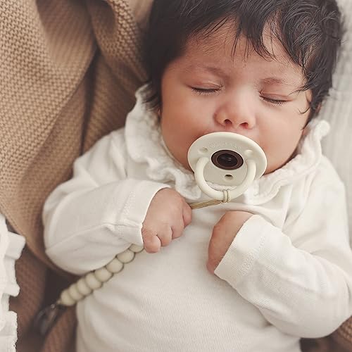 Miniatura 6 de Bleu La La Lulubabe - Chupete con pezón de hospital estándar Avent  Juego de silicona suave de dos tonos para bebés, bebés y niños pequeños (etapa