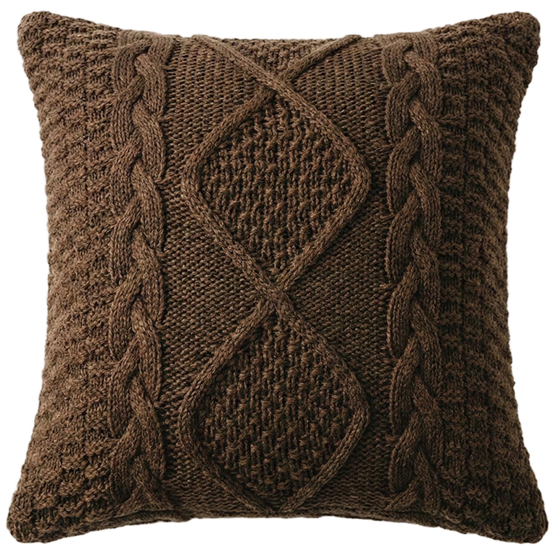 Housses d'oreiller en tricot torsadé 18x18 housses confortables