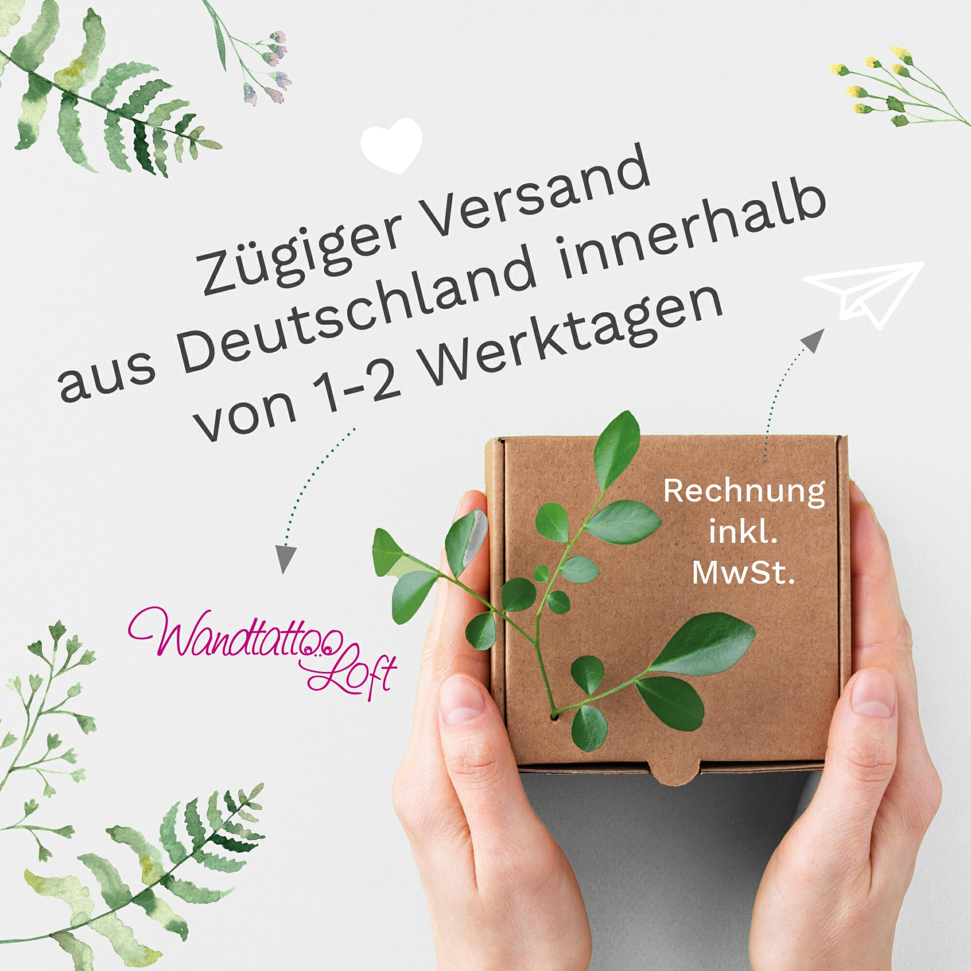 Wandtattoo Loft Schilf Dekoration für die Wand, Wandbild, Wandtatto / 30 Farben / 2 Größen