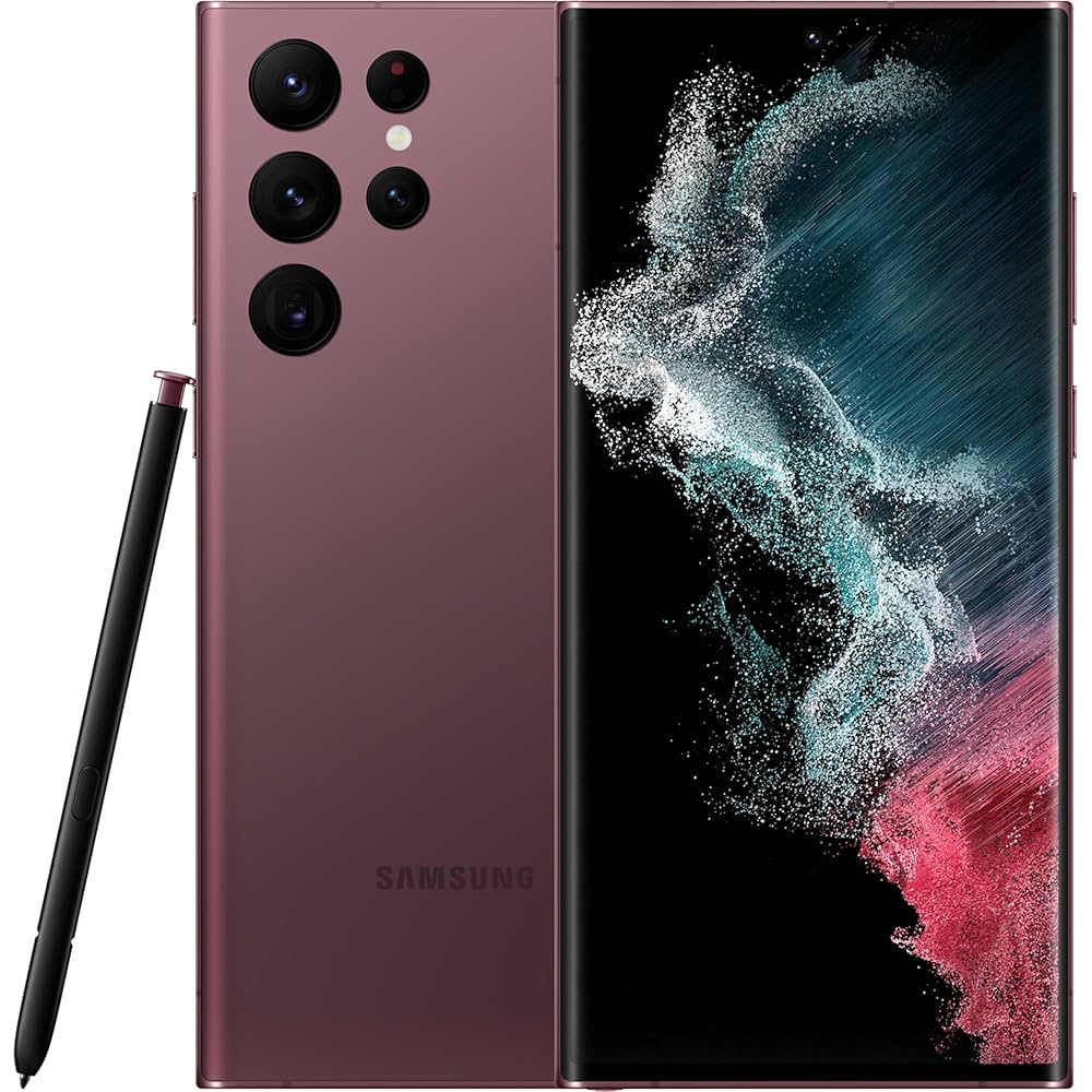 Samsung Galaxy S22 Ultra SM-S908B - 8GB 128GB (Burgundy