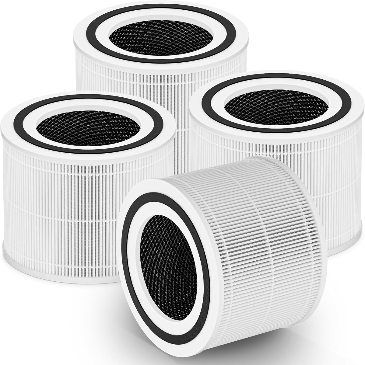 240 Replacement Filter Compatible with Puro Air 240 Air Purifier for Home | 4 Pack 3-in-1 High-Efficiency Filter with Activated Carbon for Pet Dander, Odors and Smoke, for Home, Bedroom Large Room