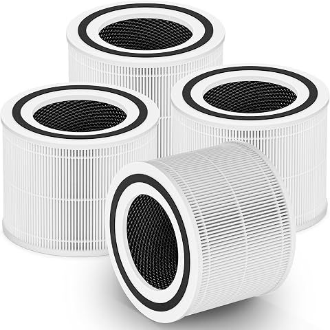4 Pack 240 Replacement Filter Compatible with Puro Air 24...