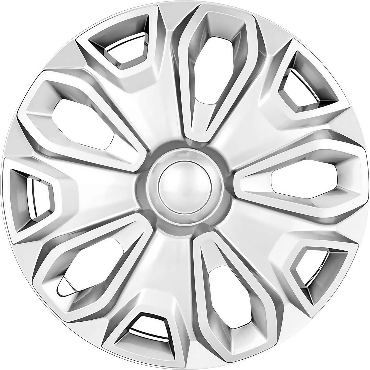 Wheel Hubcaps Compatible with Ford Transit 150/250/350, 2015 2016 2017 2018 2019 2020 2021 2022 2023 2024, 16 inch Wheel Covers (Black Set of 4 Pcs)