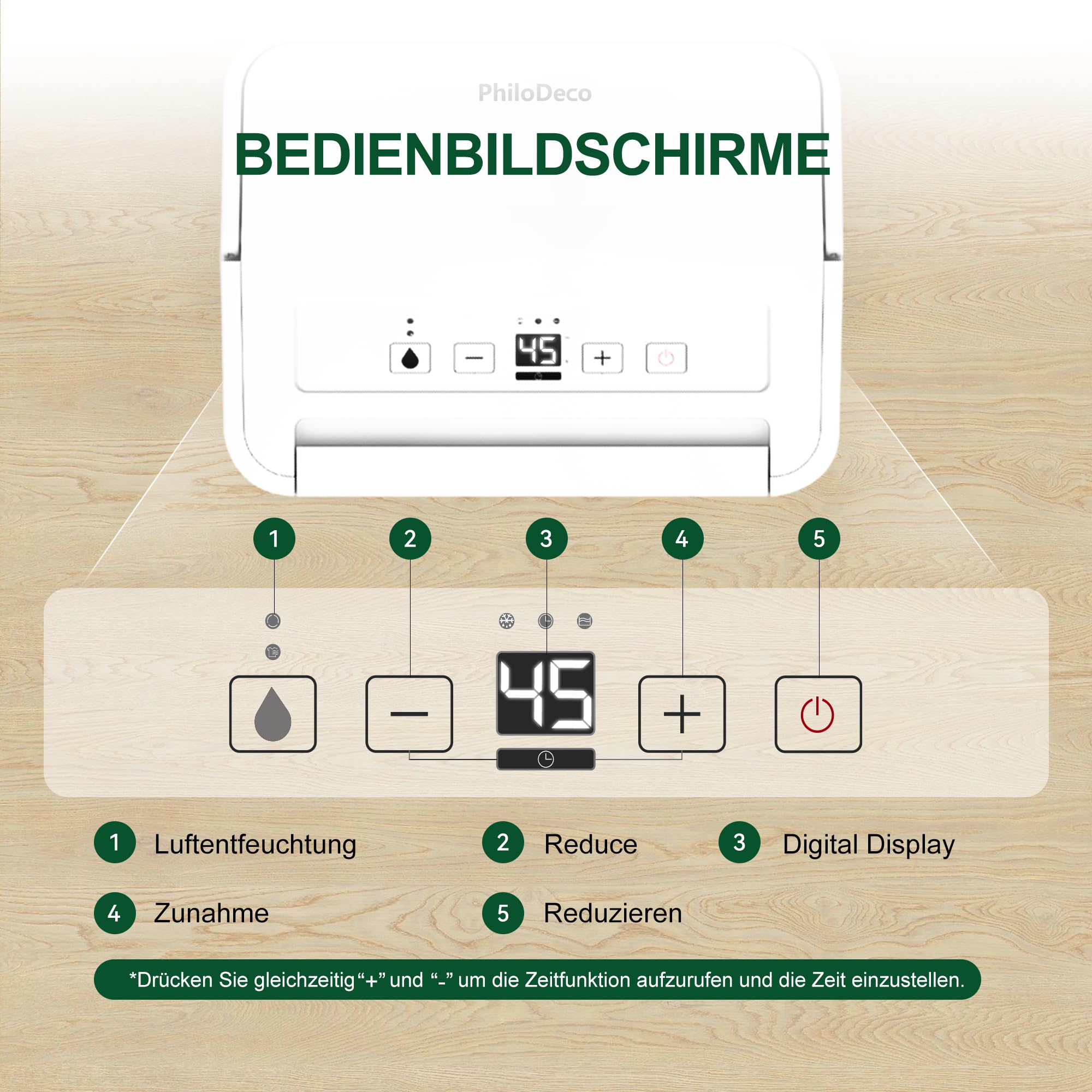 Luftentfeuchter Elektrisch,10L/Tag Hochleistungs Entfeuchter,Raumentfeuchter mit Wäschetrocknung, Ablaufschlauch,Timer und Abtauen, Ideal für Schlafzimmer, Keller, 10 J. Gar (10L Luftentfeuchter)