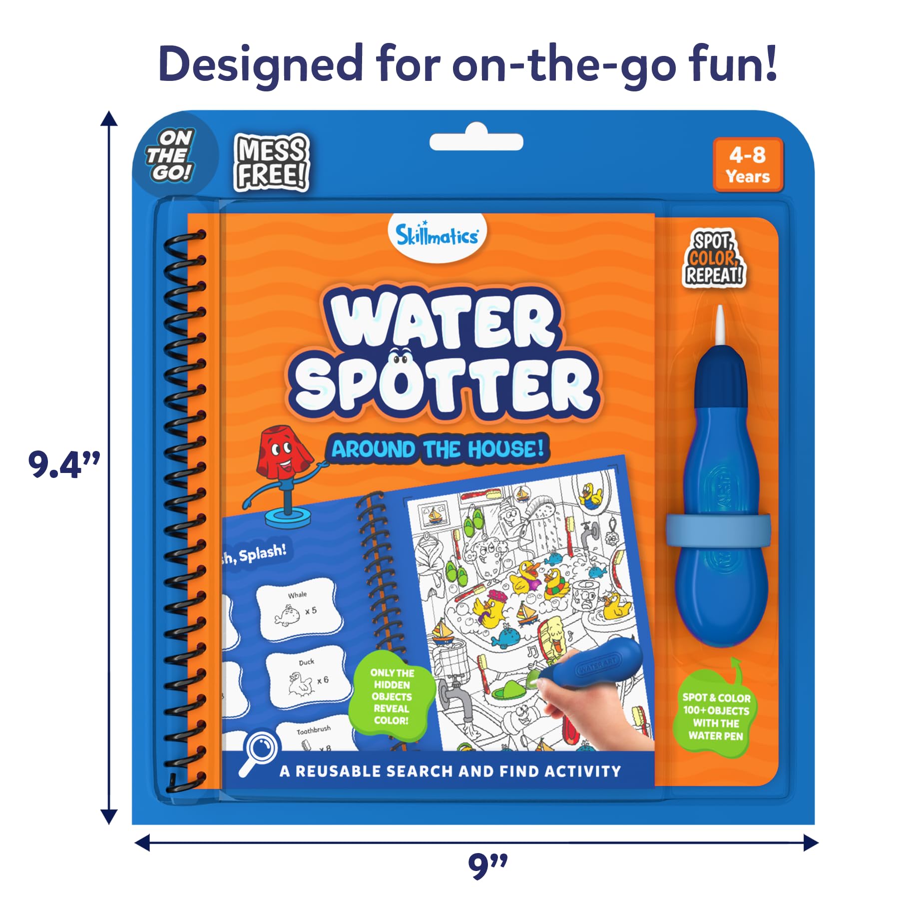 Skillmatics Reusable Search & Find Book - Water Spotter, Mess-Free, Fun Learning Activity, Travel Toy, Gifts for Boys & Girls Ages 4, 5, 6, 7, 8 - Image 7 thumbnail
