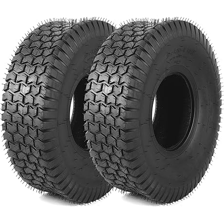 2-Pack 20x8.00-8 Tubeless Lawn Mower Tires
