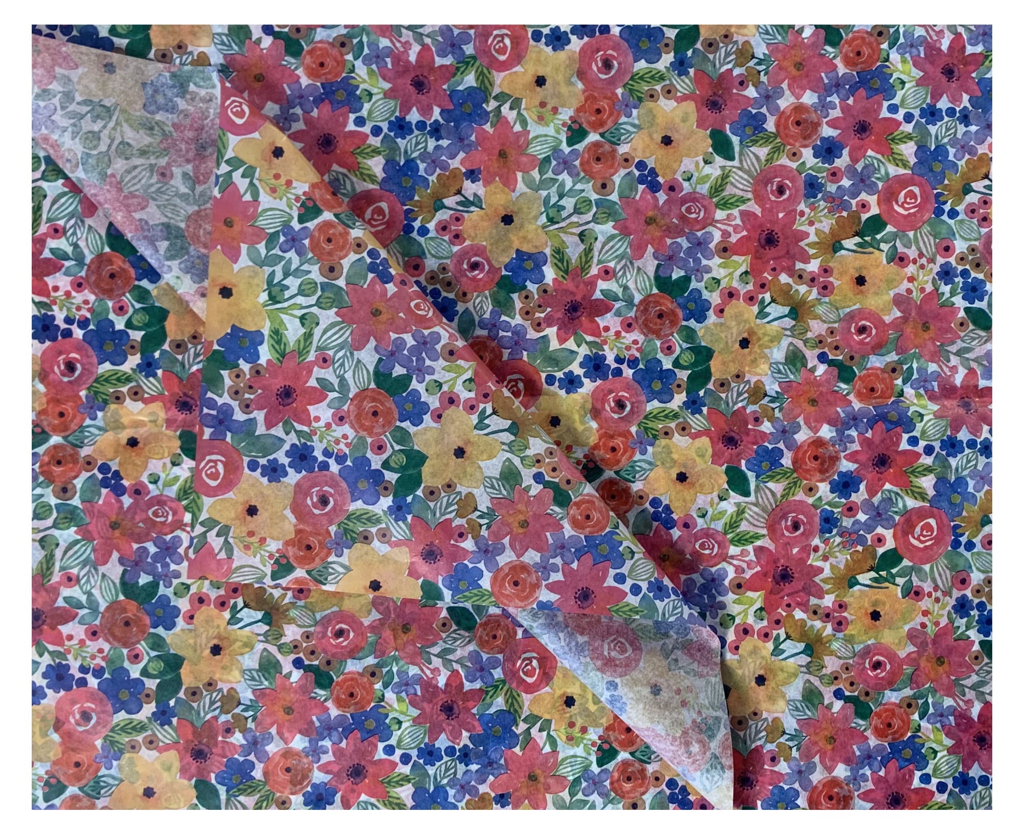 MustBeBonkers Luxury Printed Tissue Wrapping Paper Tissue 16gms - Acid Free - 34 x 45 cm (Watercolour, 5)