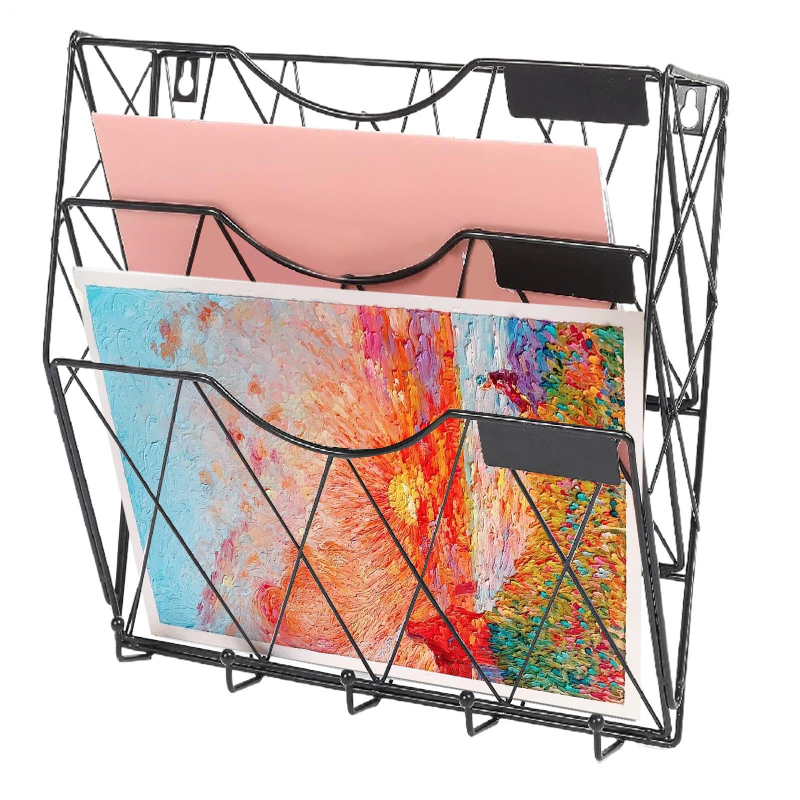Étagère murale 32x10x35 cm avec crochet à clés pour rangement de chambre et dortoir