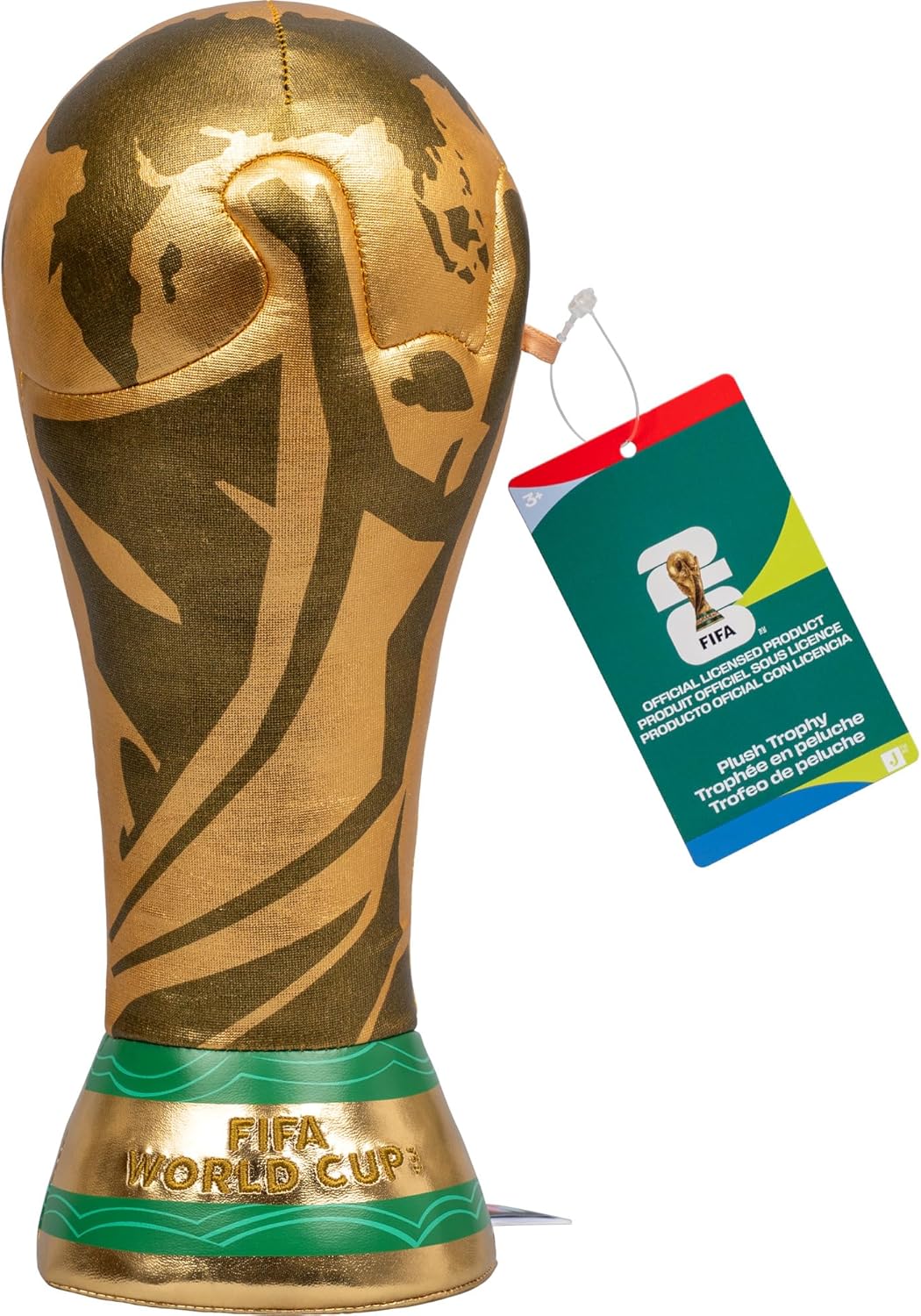 Jazwares FIFA World Cup 2026 10-Inch Plush Trophy - Official 2026 World Cup Collectible - Ages 3+ : Toys & Games