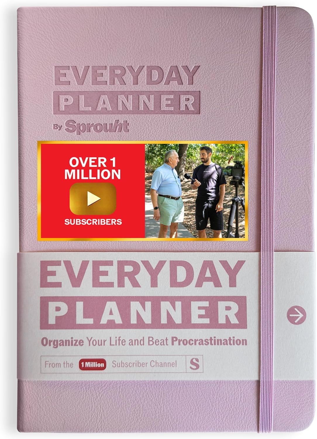 Undated Daily Planner | 90 Day Daily & Weekly Productivity Journal with Hourly Schedule, To Do List, Goal Tracker & Habit Tracker | ADHD Planner for Men & Women | Hardcover Agenda (Pink)
