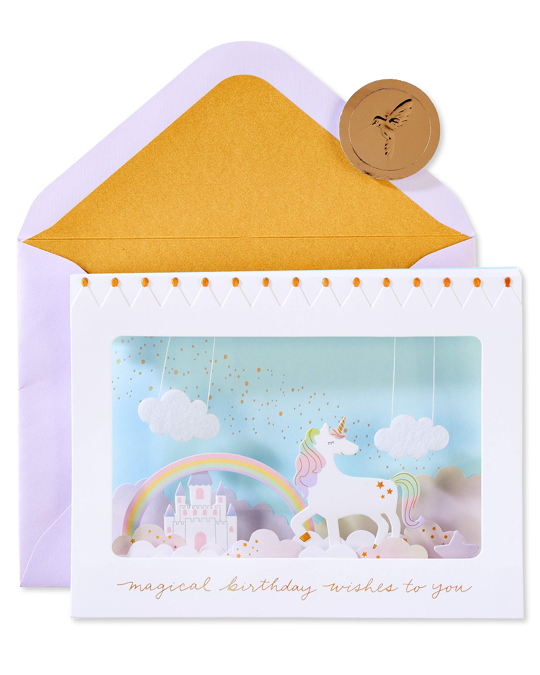 Papyrus Unicorn Birthday Card For Girl (Magical Wishes)-image
