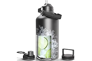 SieroZur 64oz Vacuum Insulated Stainless Steel Water Bottle