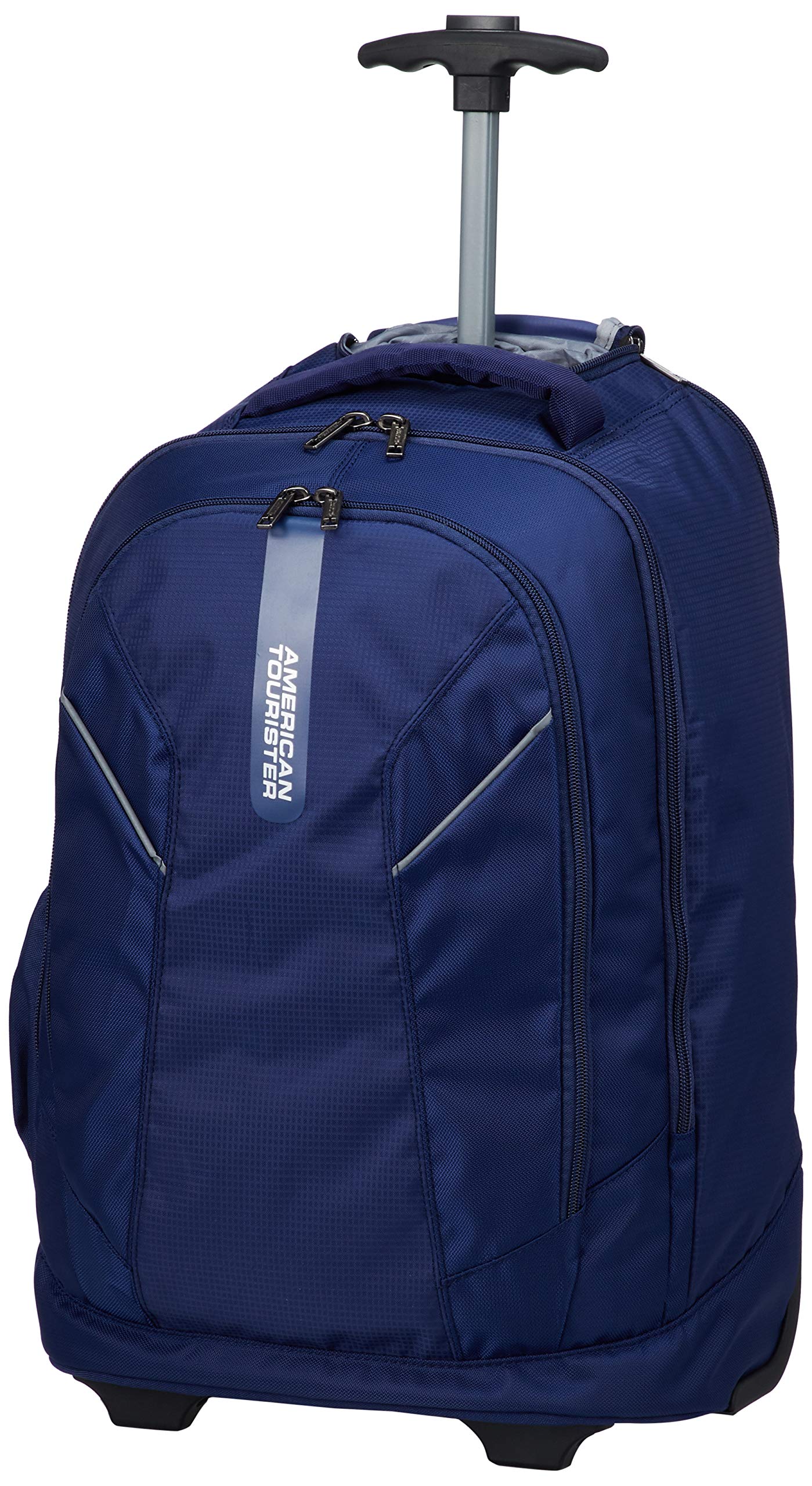 american tourister xeno 39 l trolley laptop backpack American Tourister Mens 3 Compartment Zip Closure Backpack Navy Free