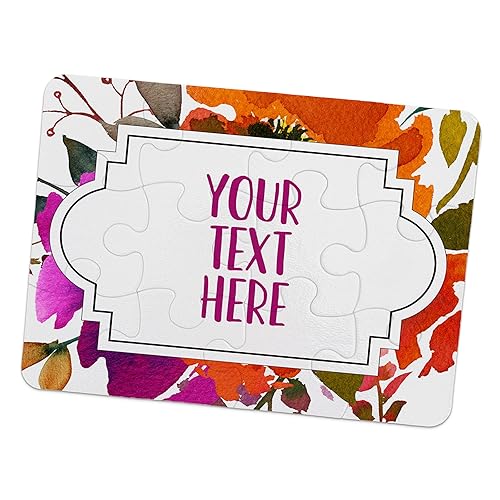 Miniatura 1 de Create Your Own Puzzle - Personalized Pregnancy Announcement - Wedding Proposal Ideas - Custom Jigsaw Puzzle - Floral Design - CYOP0116