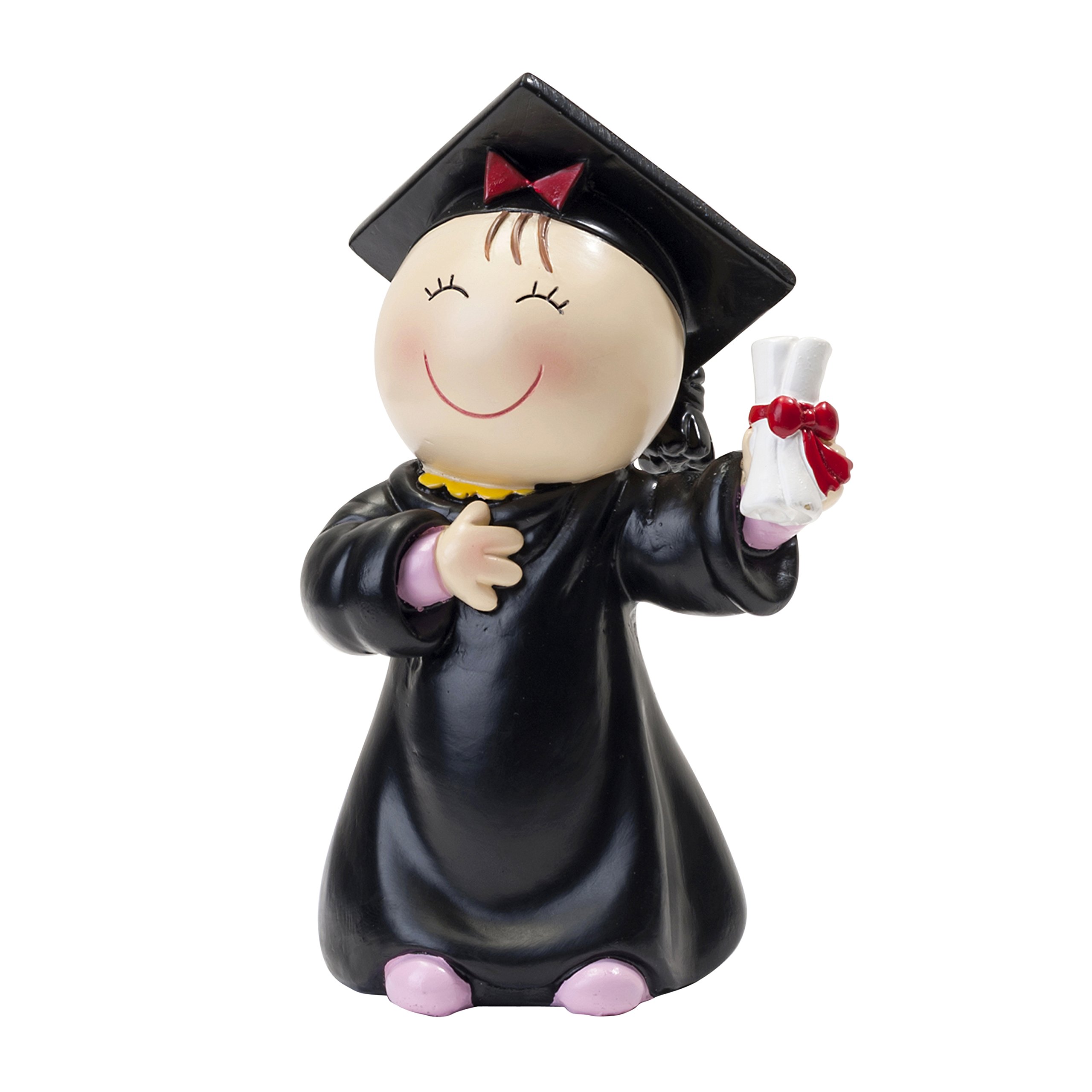 Mopec Black Figure Cake Pita Graduation, Resin, 6 X 8 X 14 Cm