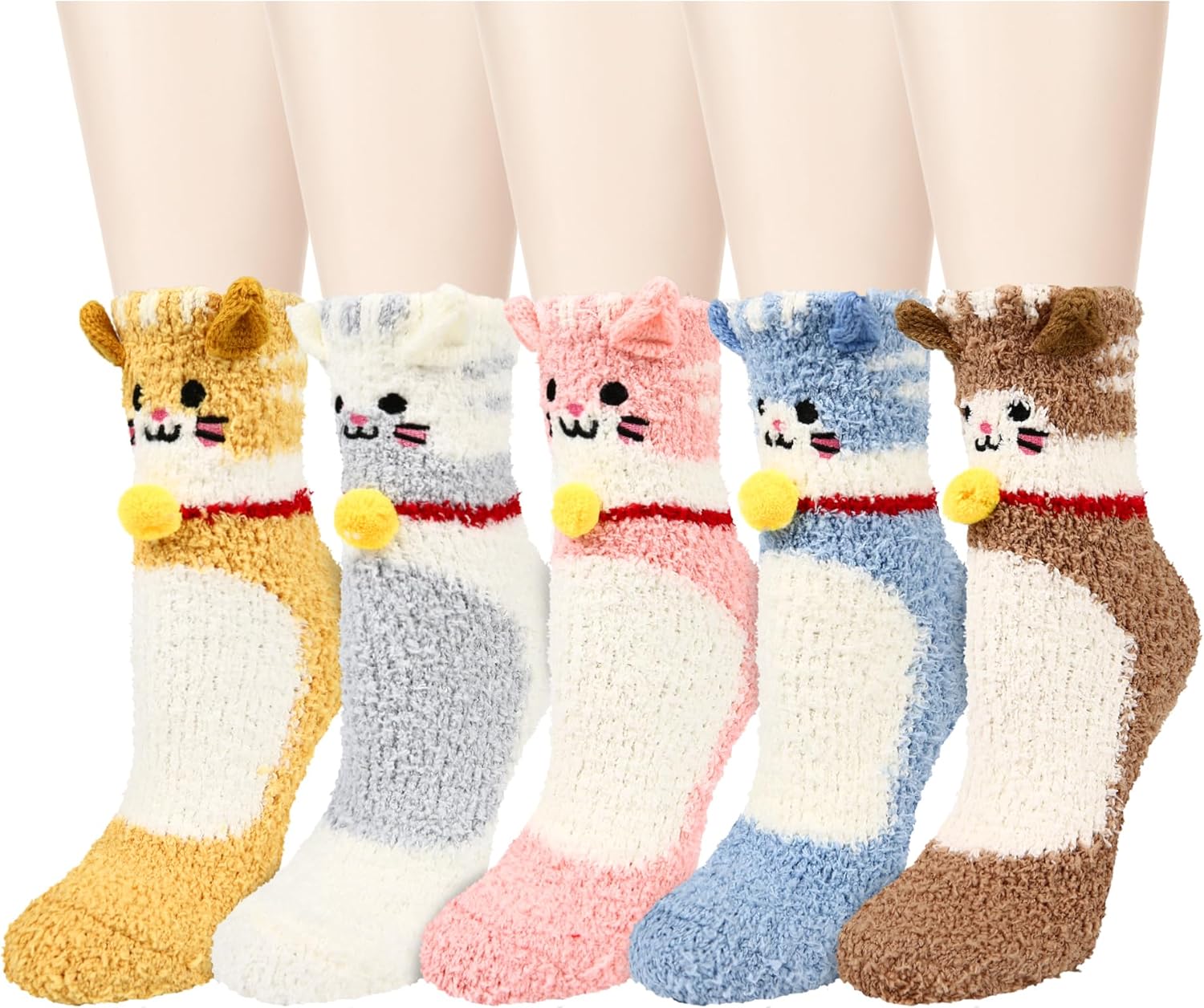 Benefeet Sox Womens Fuzzy Socks Girls Cute Cozy Soft Socks Winter Warm Fluffy Sock Home Sleeping Thick Plush Slipper Sock