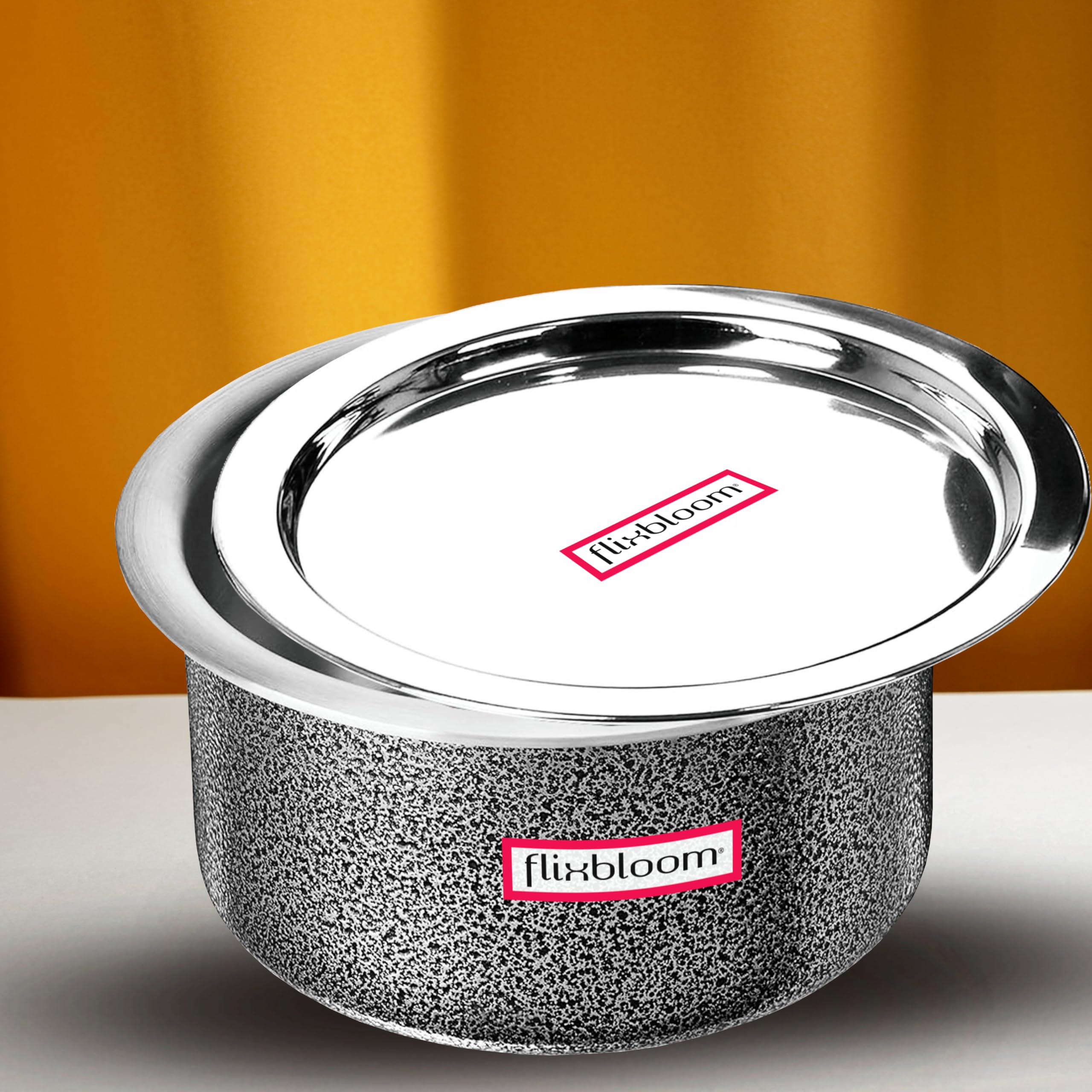 Flixbloom Select Hard Anodised Tope with Lid 3 Litre Induction Base Bottom/LPG Friendly Kitchen Cookware Container Utensil Tope/Handi/Bhagona/Patila | Cook & Serve Pot (3 Litre Cookware) (B0D5WH413M) Amazon Price History, Amazon Price Tracker