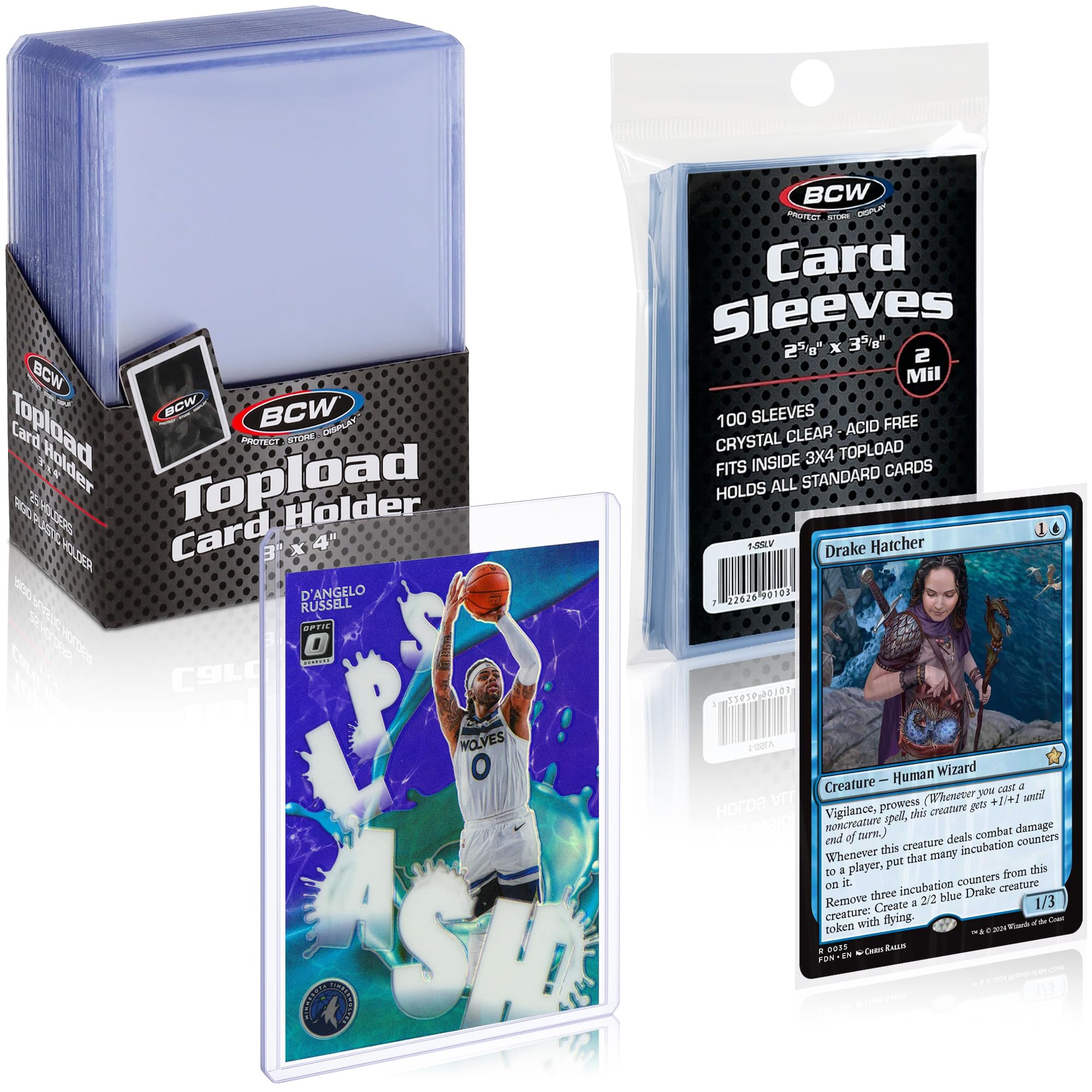 bcw 100 count card toploaders and card sleeves Amazon.com: BCW Card Sleeves and Toploaders for Card Combo | Premium Top  loaders for Cards and Acid-Free Penny Sleeves