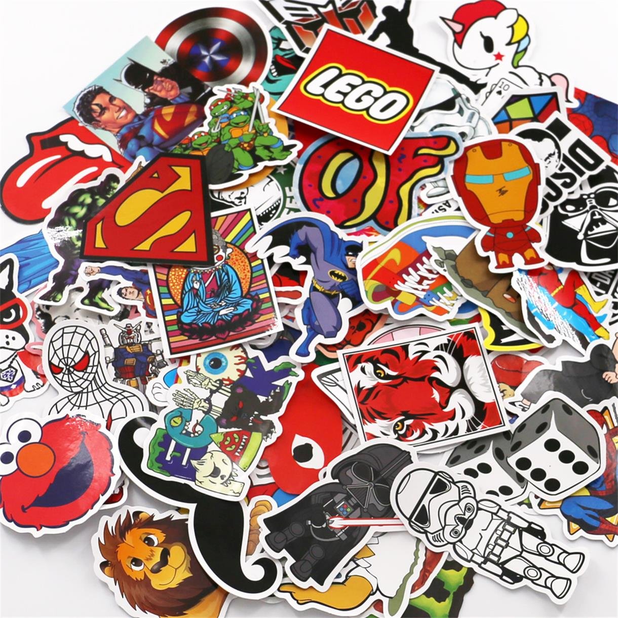 UTSAUTO Pack of 100Pcs Different Car Stickers Motorcycle Bicycle Skateboard Laptop Luggage Decals Bumper Stickers Waterproof