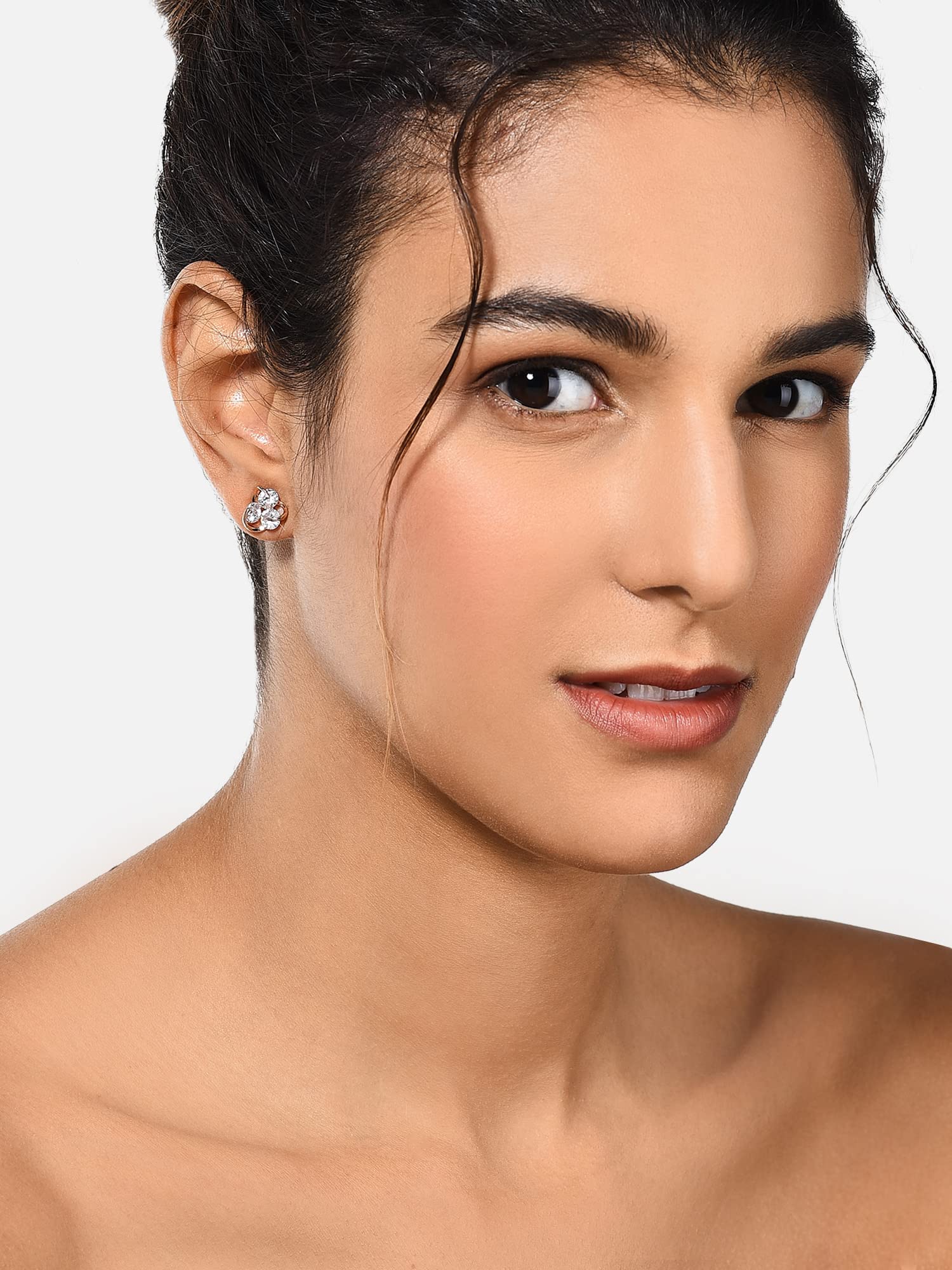Cubic Zirconia Contemporary Studs Earring for Women, Elegant