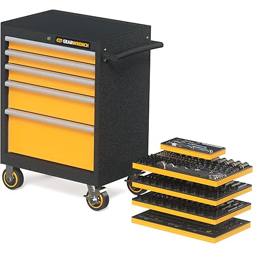 GEARWRENCH 247 Piece MEGAMOD Mechanics Tool Set in Modular Foam Trays with Storage Unit | MEGAMOD247
