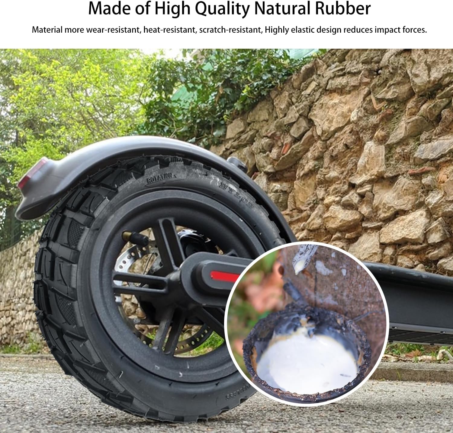 10x2.75-6.5 scooter tire Replacement, 10 Inch Tire and Tube Set, Thickened Non-Slip Shockproof, for Speedway 5 Dualtron 3 Hover-1 Alpha gotrax G4 Electric Scooter