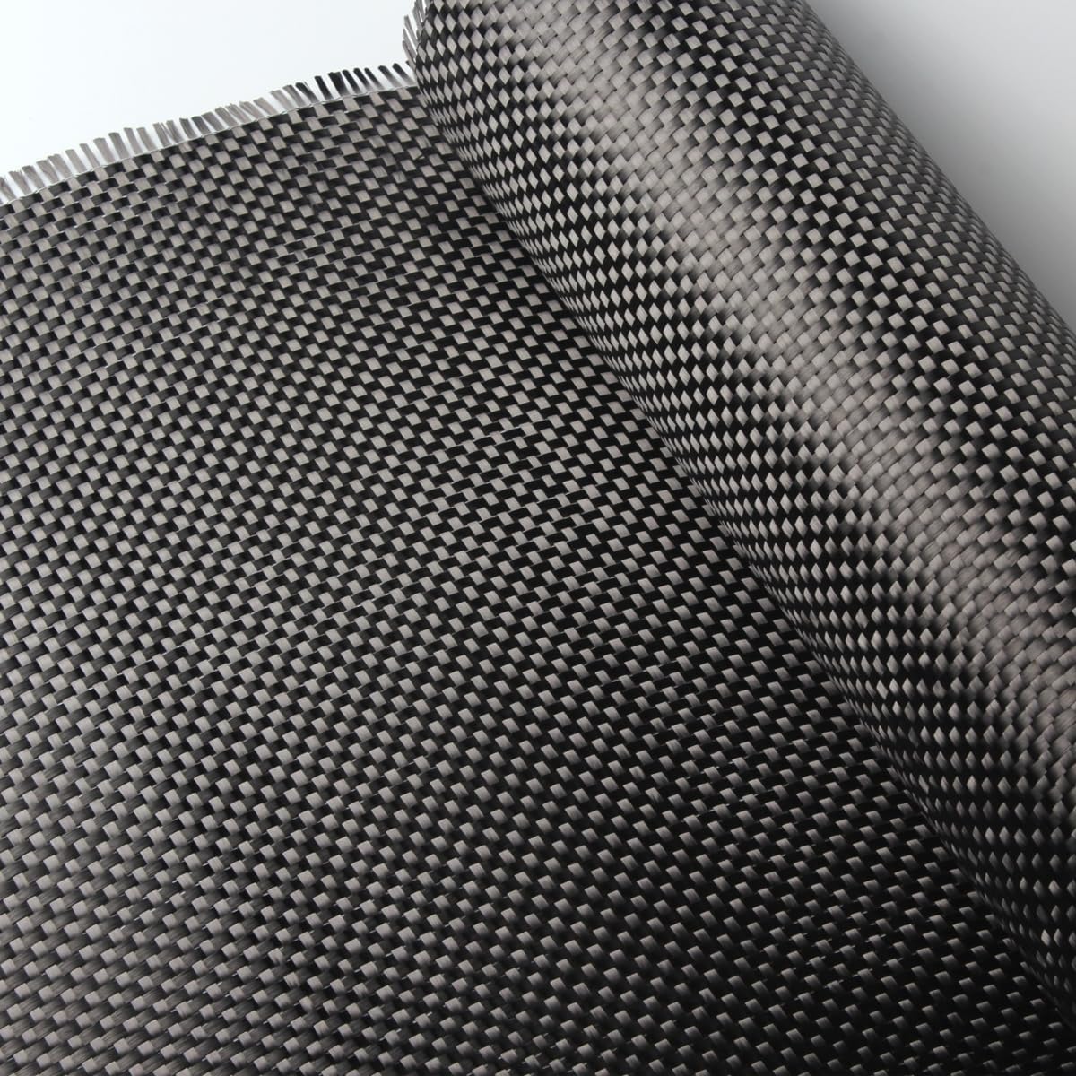 3K 200gsm 2x2 Plain Weave Carbon Fiber Fabric Width 19.6"(50cm) x Length 6.5ft(200cm) for Cars,Basements, Boats(1Roll)