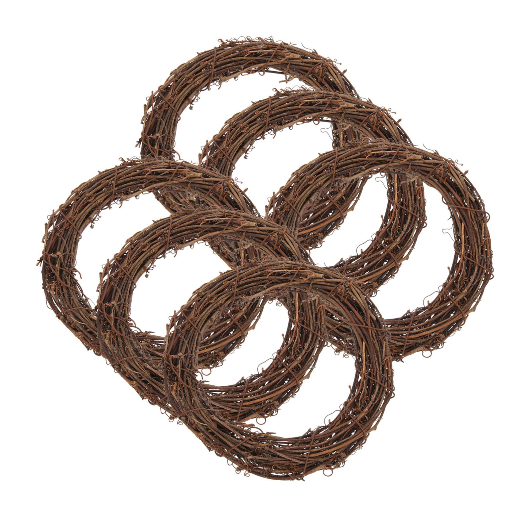 BESTonZON 6Pcs Parakeet Swing Perch Durable Bird Chewing Accessories for Balance Training Suitable for Parrots and Budgies Made from High Grade Vine Material