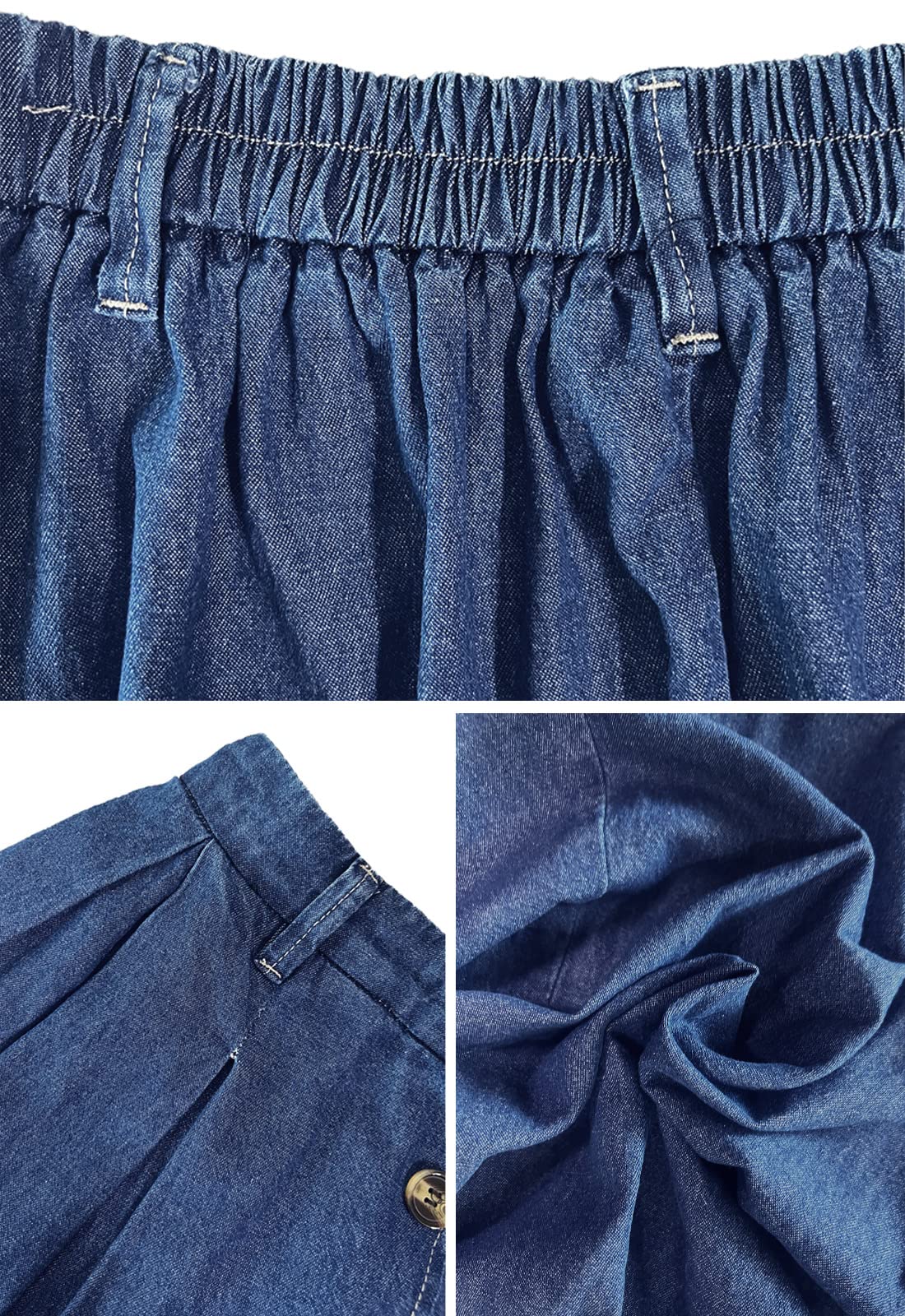 JayscreateEU Falda vaquera de verano para mujer, con bolsillo, falda ajustada, falda de cadera, falda en línea, falda con dobladillo, falda con flecos, negro, S