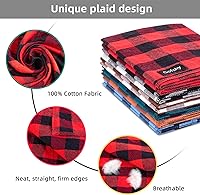 Vista 3 de Bandana para Perro Otoño Pequeño-Naranja Marrón Bufanda para Perro Estampado Buffalo Plaid Babero Ajustable Pañuelo Accesorios para Perros Pequeños