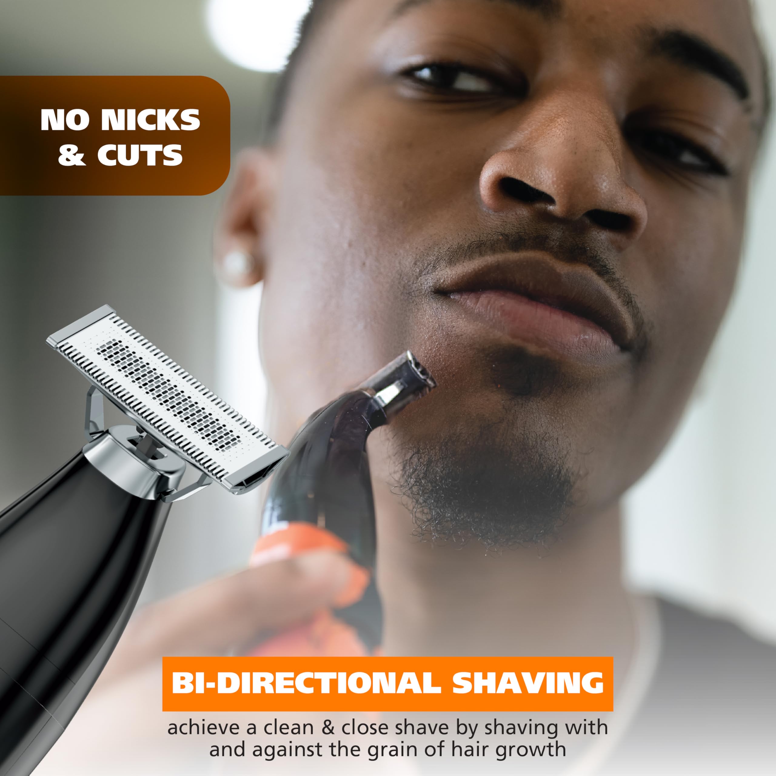 Wahl TrimNinja 2 in 1 Hybrid Electric Shaver & Ear Nose Trimmer for Men