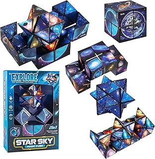 Comprar Cubo Mágica 2 en 1, Cubo Mágico de Estrella, Magic 3D Puzzle Cubos, Descompresión Creativo para Adultos, Regalos de Juegos Educativos