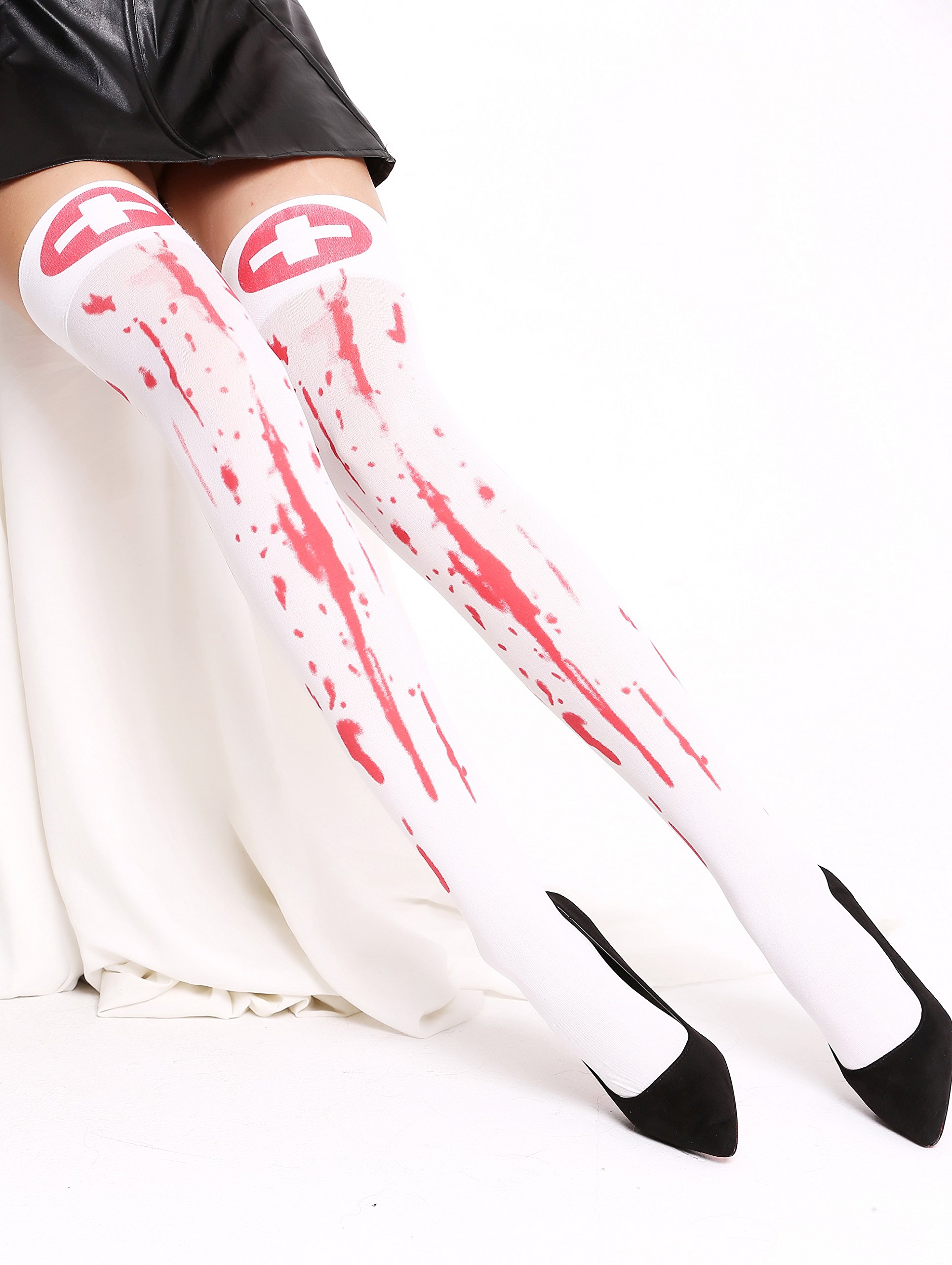 Collant Zombie Con Macchie Di Sangue - Per Costumi Halloween Bambini 7-12 Anni, Taglia Unica - Foto 11