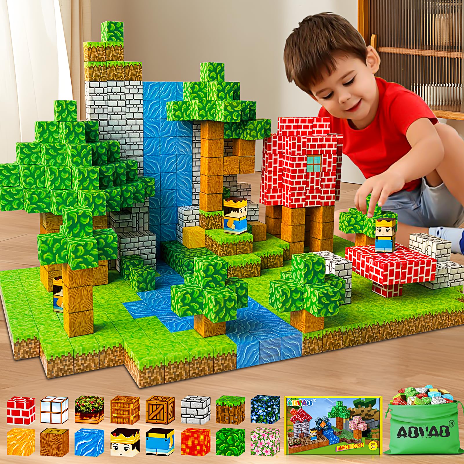 KAWELA Stacking Building Blocks for Toddlers 1-3 STEM