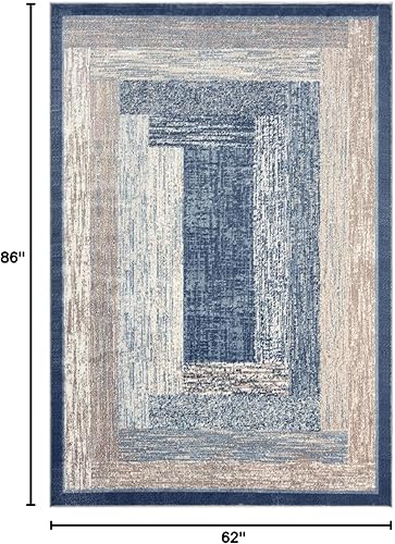 Vista 62 de Home Dynamix - Alfombra moderna, contemporánea Royalty Vega, negro/beige, rectángulo de 1.9 x 7.2 pies